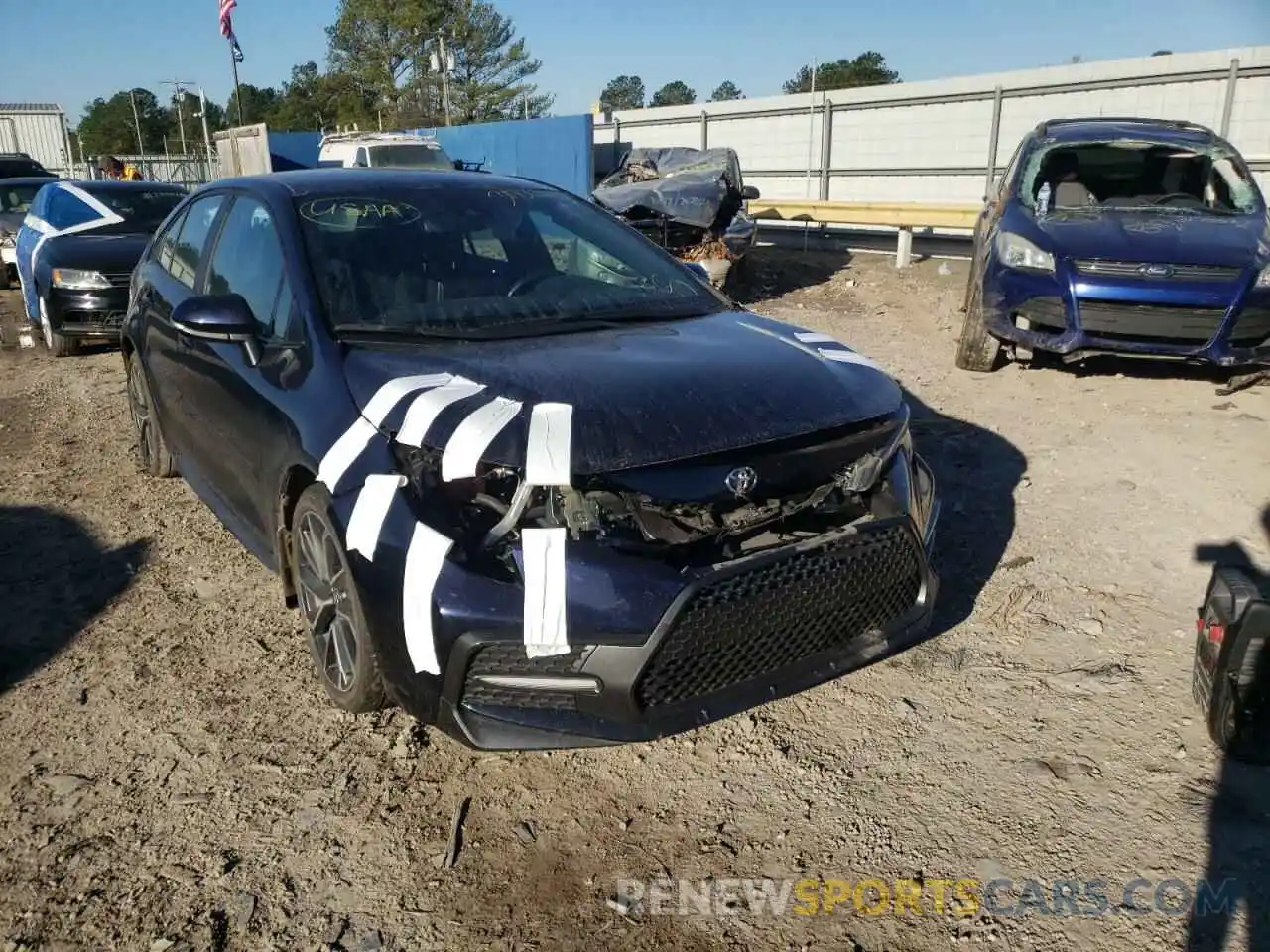 1 Photograph of a damaged car 5YFS4RCE7LP053684 TOYOTA COROLLA 2020