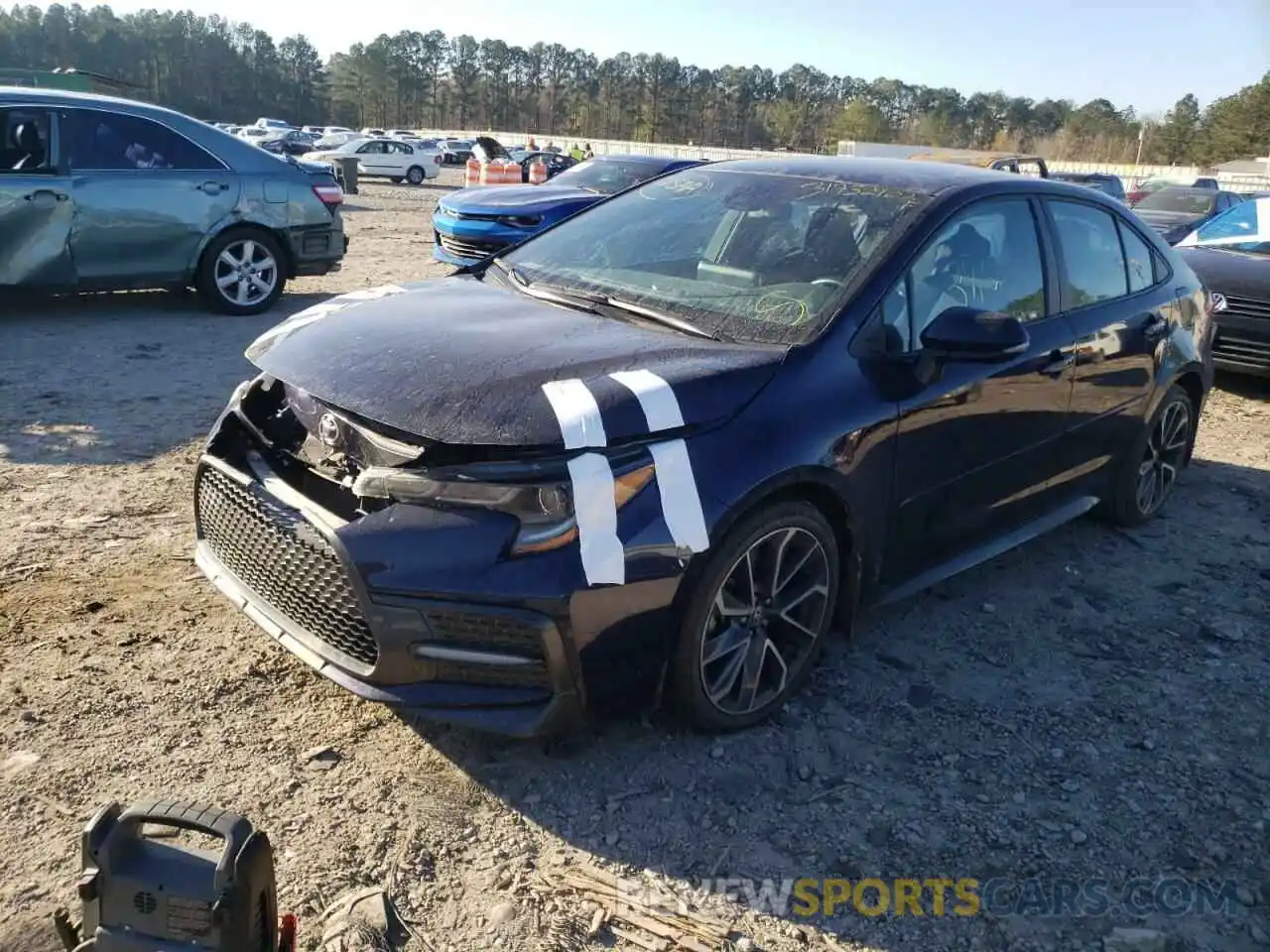 2 Photograph of a damaged car 5YFS4RCE7LP053684 TOYOTA COROLLA 2020