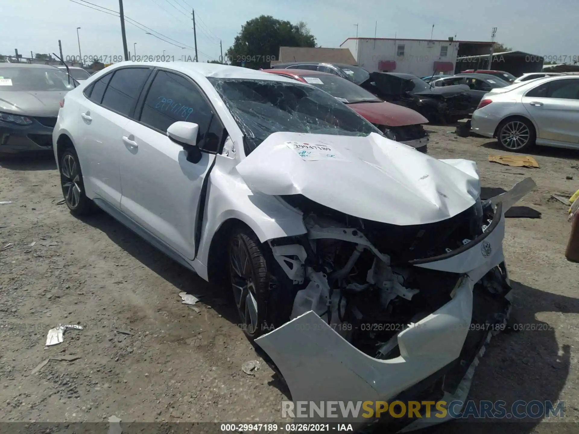 1 Photograph of a damaged car 5YFS4RCE7LP054110 TOYOTA COROLLA 2020