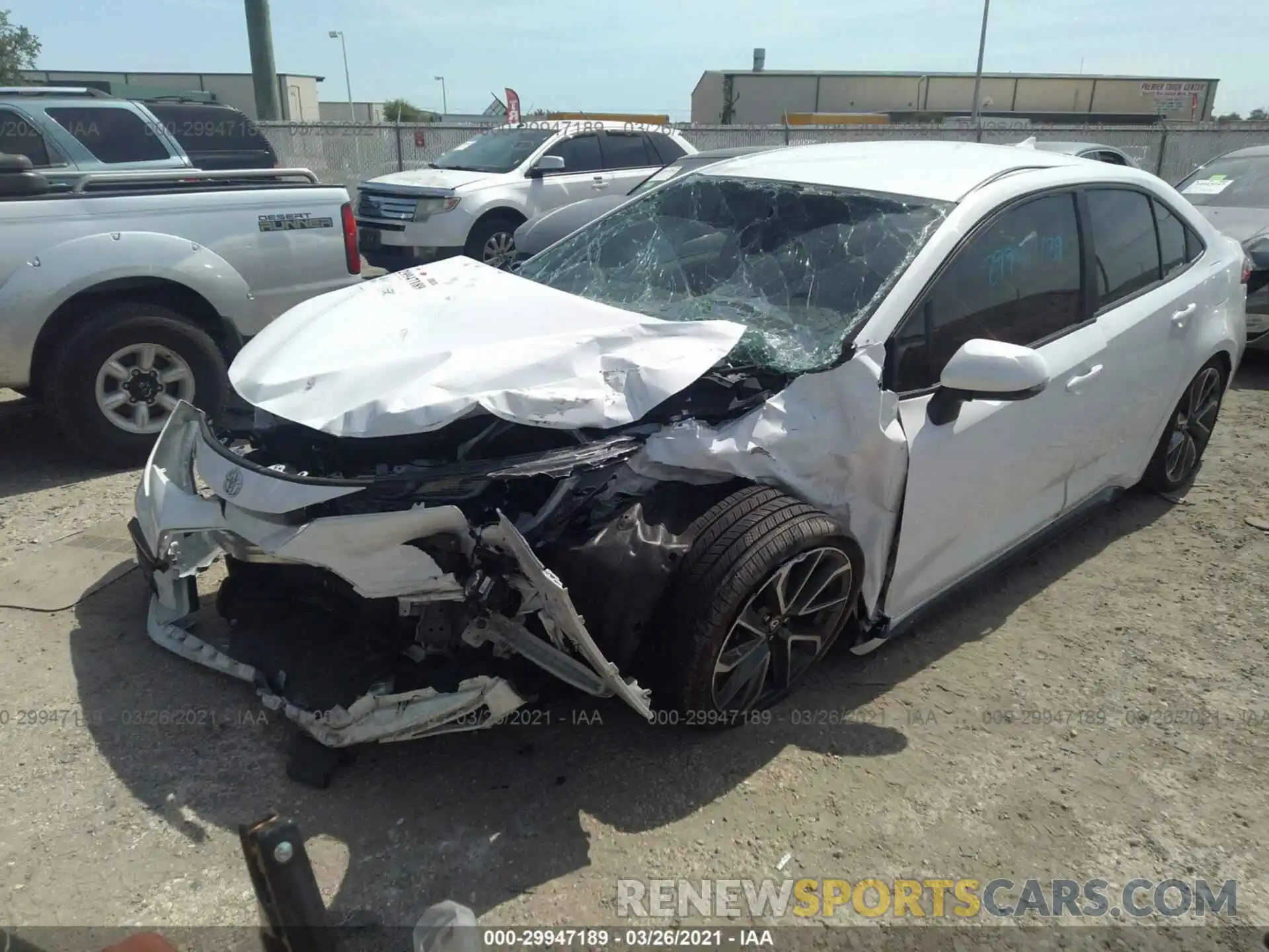 2 Photograph of a damaged car 5YFS4RCE7LP054110 TOYOTA COROLLA 2020