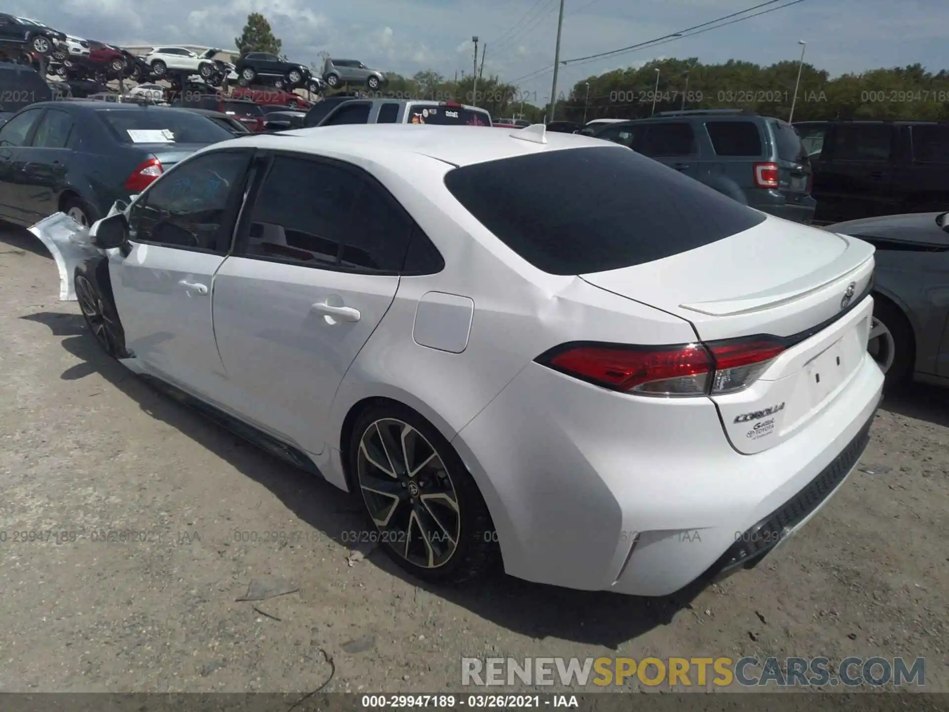 3 Photograph of a damaged car 5YFS4RCE7LP054110 TOYOTA COROLLA 2020