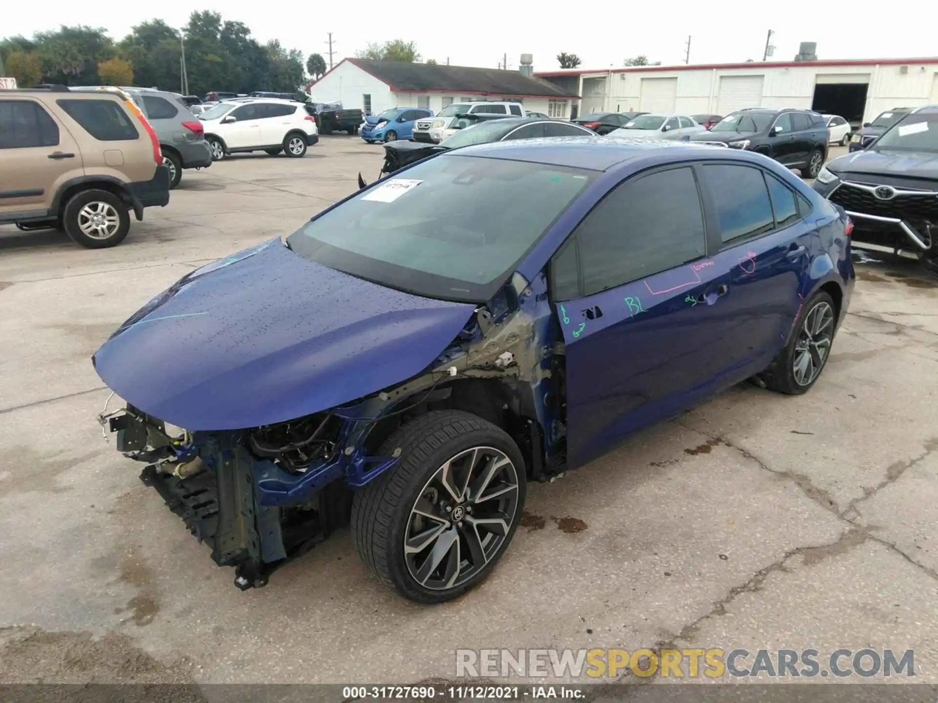 2 Photograph of a damaged car 5YFS4RCE7LP054401 TOYOTA COROLLA 2020