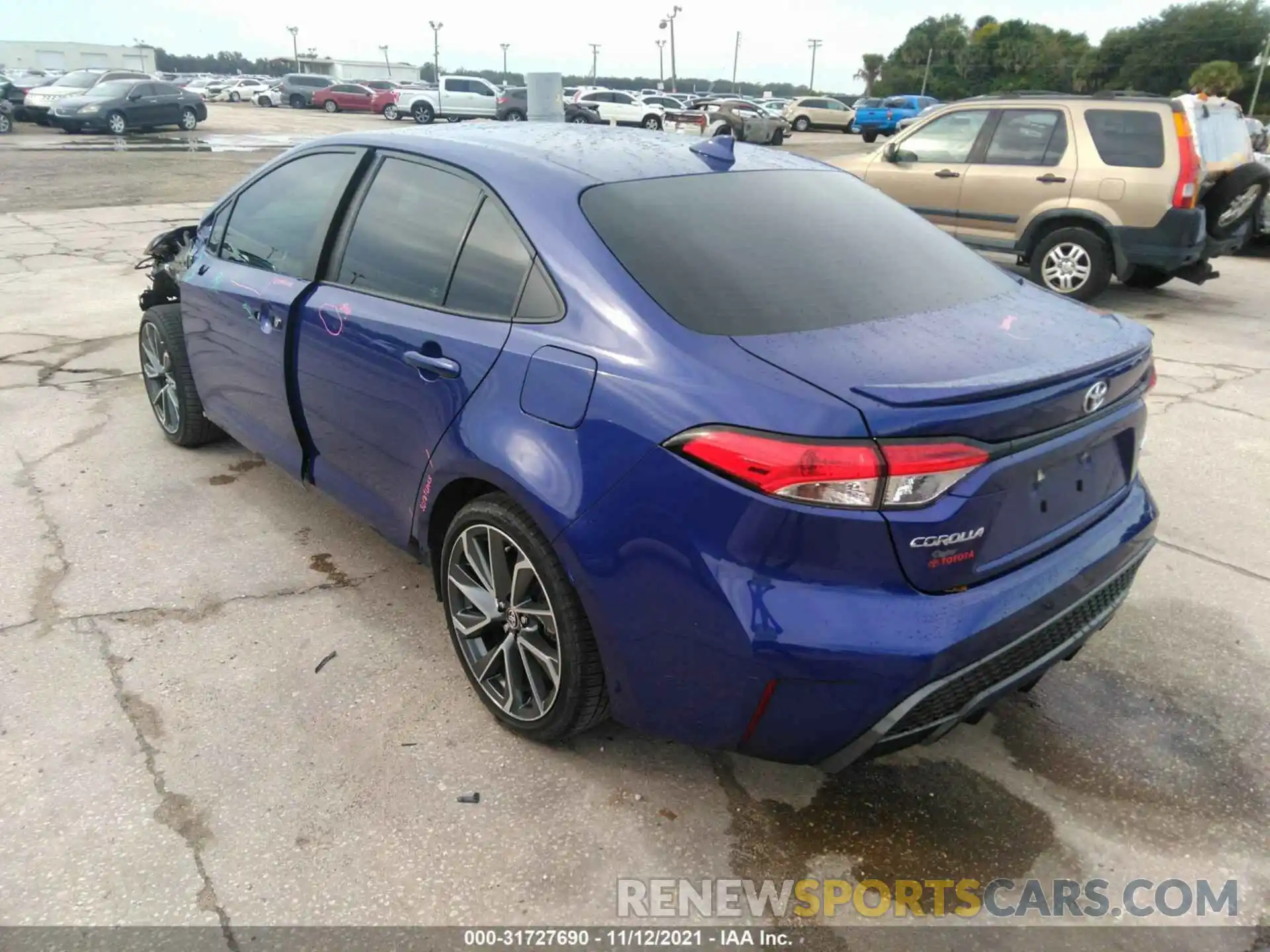 3 Photograph of a damaged car 5YFS4RCE7LP054401 TOYOTA COROLLA 2020