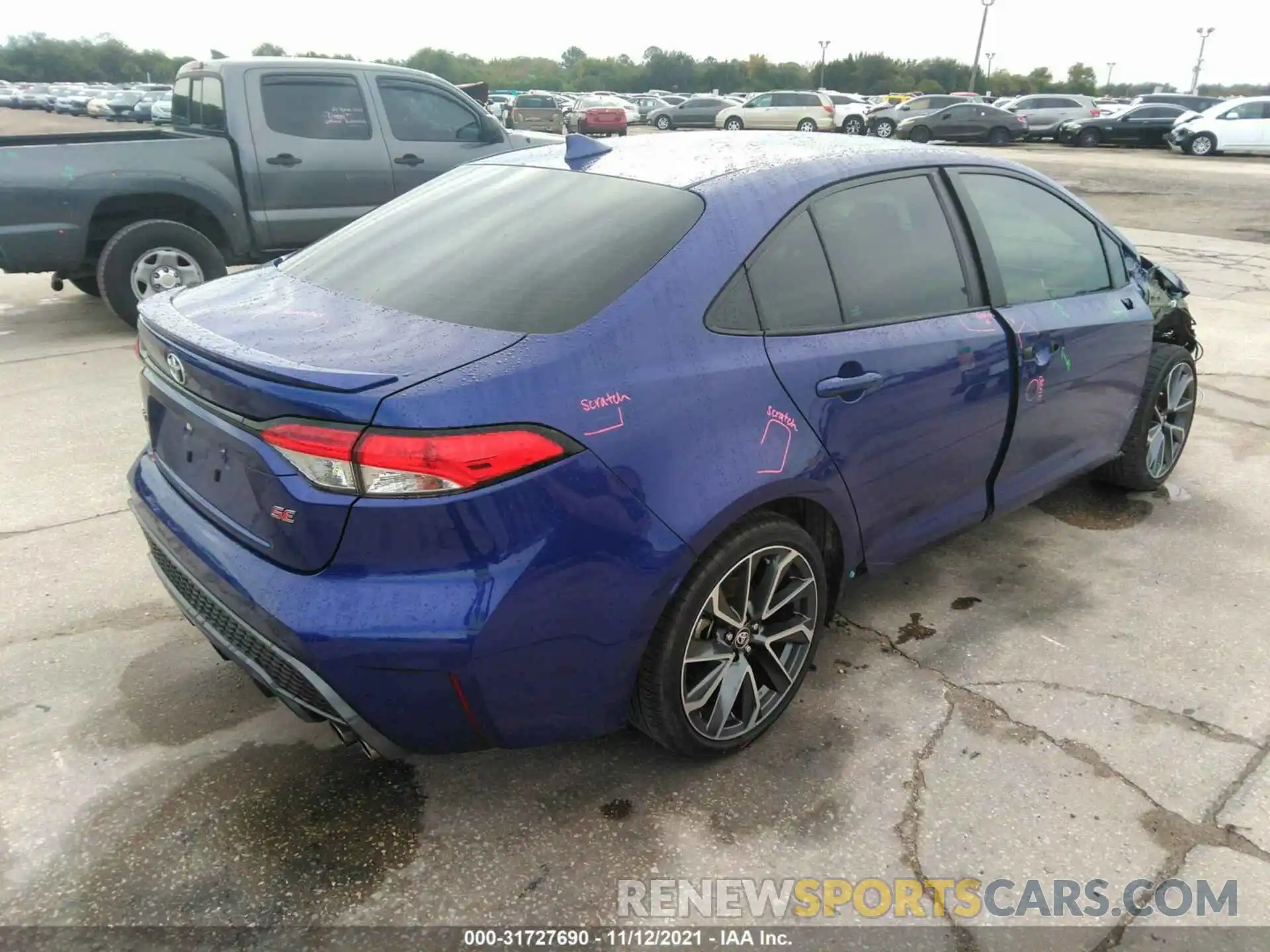 4 Photograph of a damaged car 5YFS4RCE7LP054401 TOYOTA COROLLA 2020