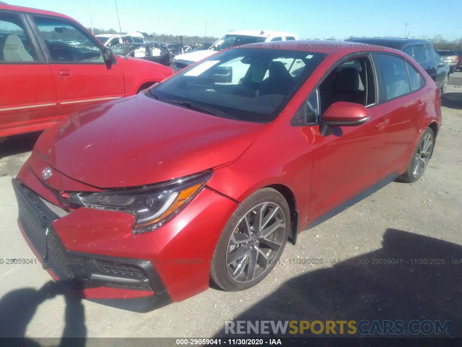 2 Photograph of a damaged car 5YFS4RCE7LP057346 TOYOTA COROLLA 2020