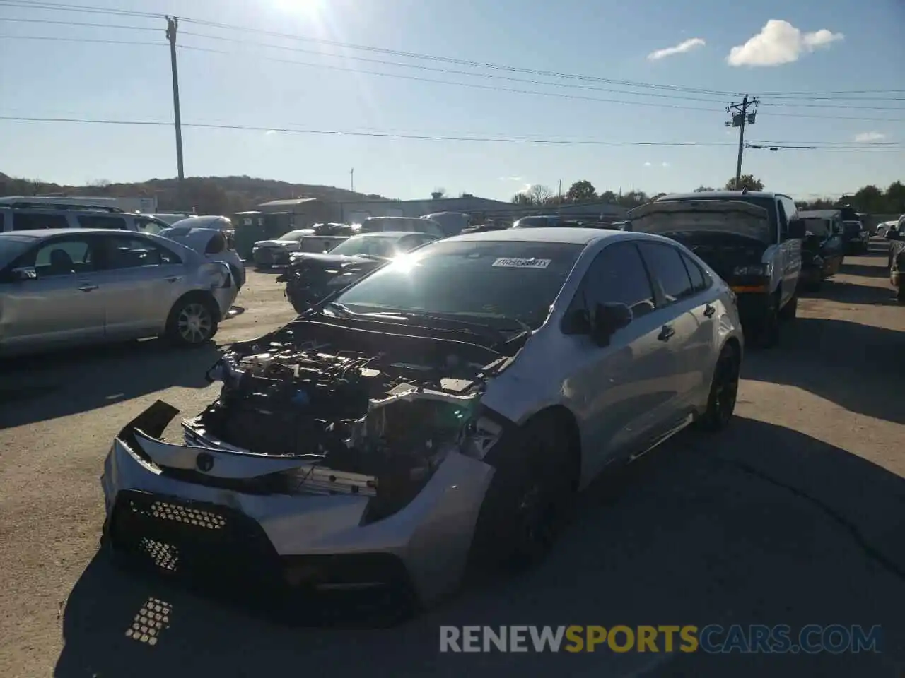 2 Photograph of a damaged car 5YFS4RCE7LP057413 TOYOTA COROLLA 2020