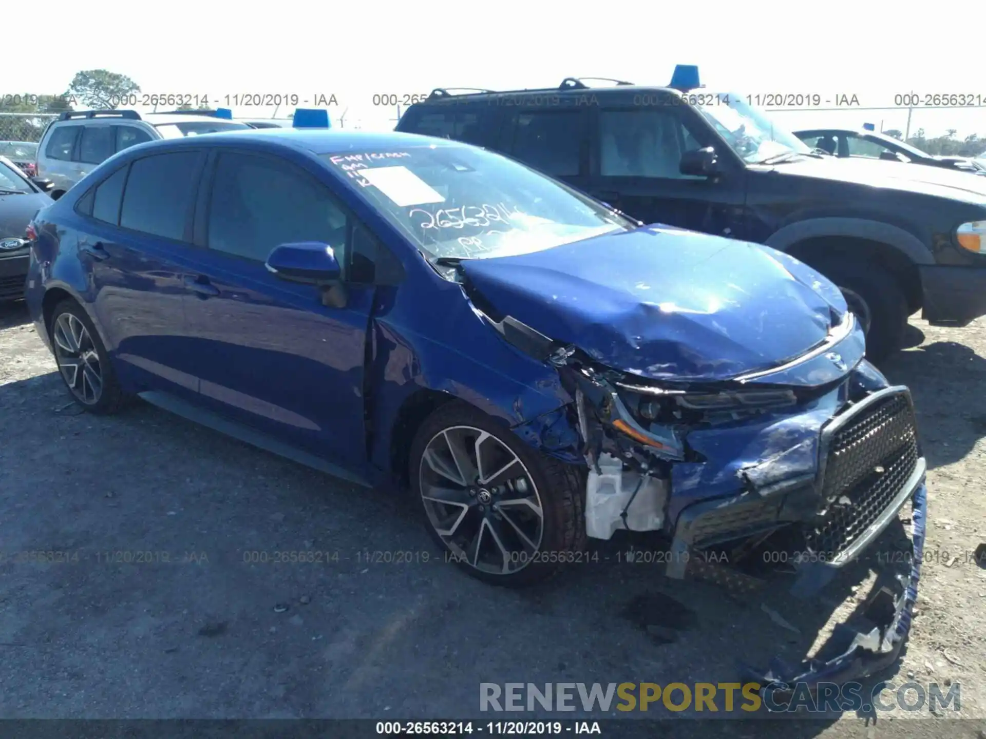 1 Photograph of a damaged car 5YFS4RCE8LP002078 TOYOTA COROLLA 2020