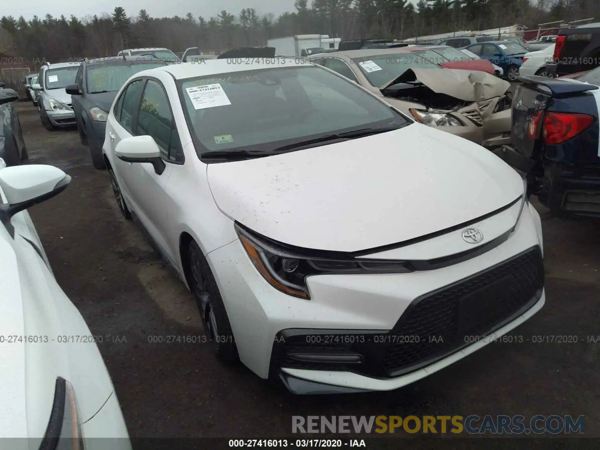 1 Photograph of a damaged car 5YFS4RCE8LP006907 TOYOTA COROLLA 2020