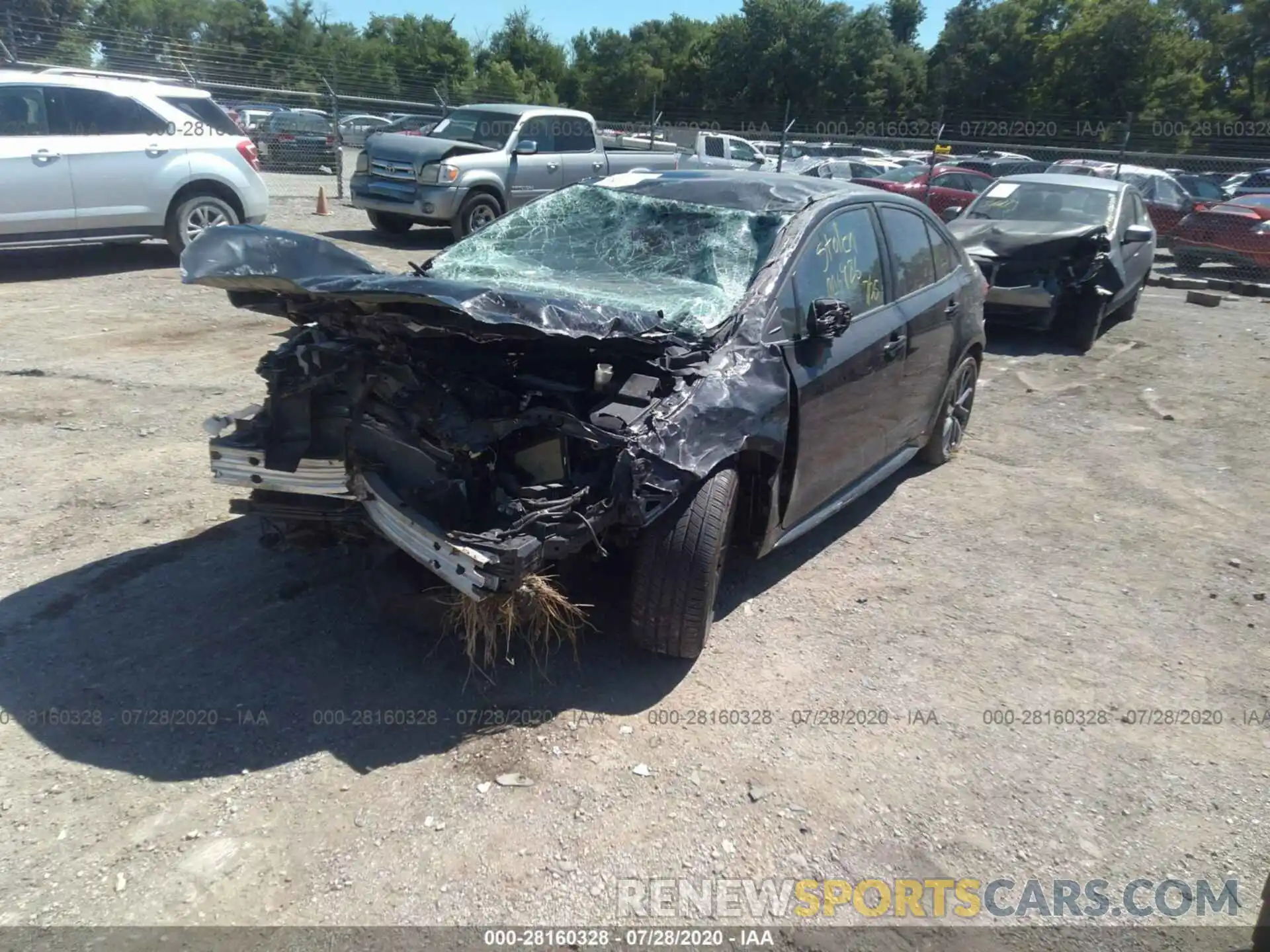 2 Photograph of a damaged car 5YFS4RCE8LP006986 TOYOTA COROLLA 2020