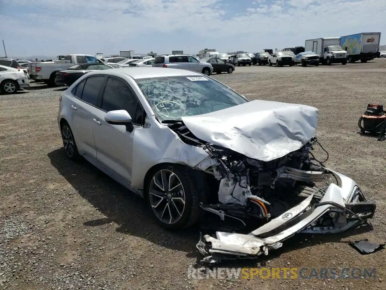 1 Photograph of a damaged car 5YFS4RCE8LP013534 TOYOTA COROLLA 2020