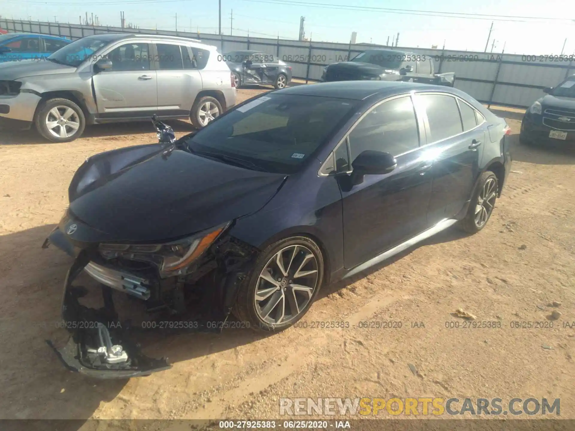 2 Photograph of a damaged car 5YFS4RCE8LP013775 TOYOTA COROLLA 2020