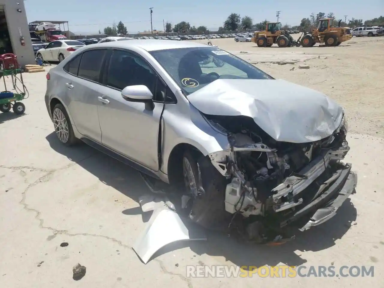 1 Photograph of a damaged car 5YFS4RCE8LP017390 TOYOTA COROLLA 2020