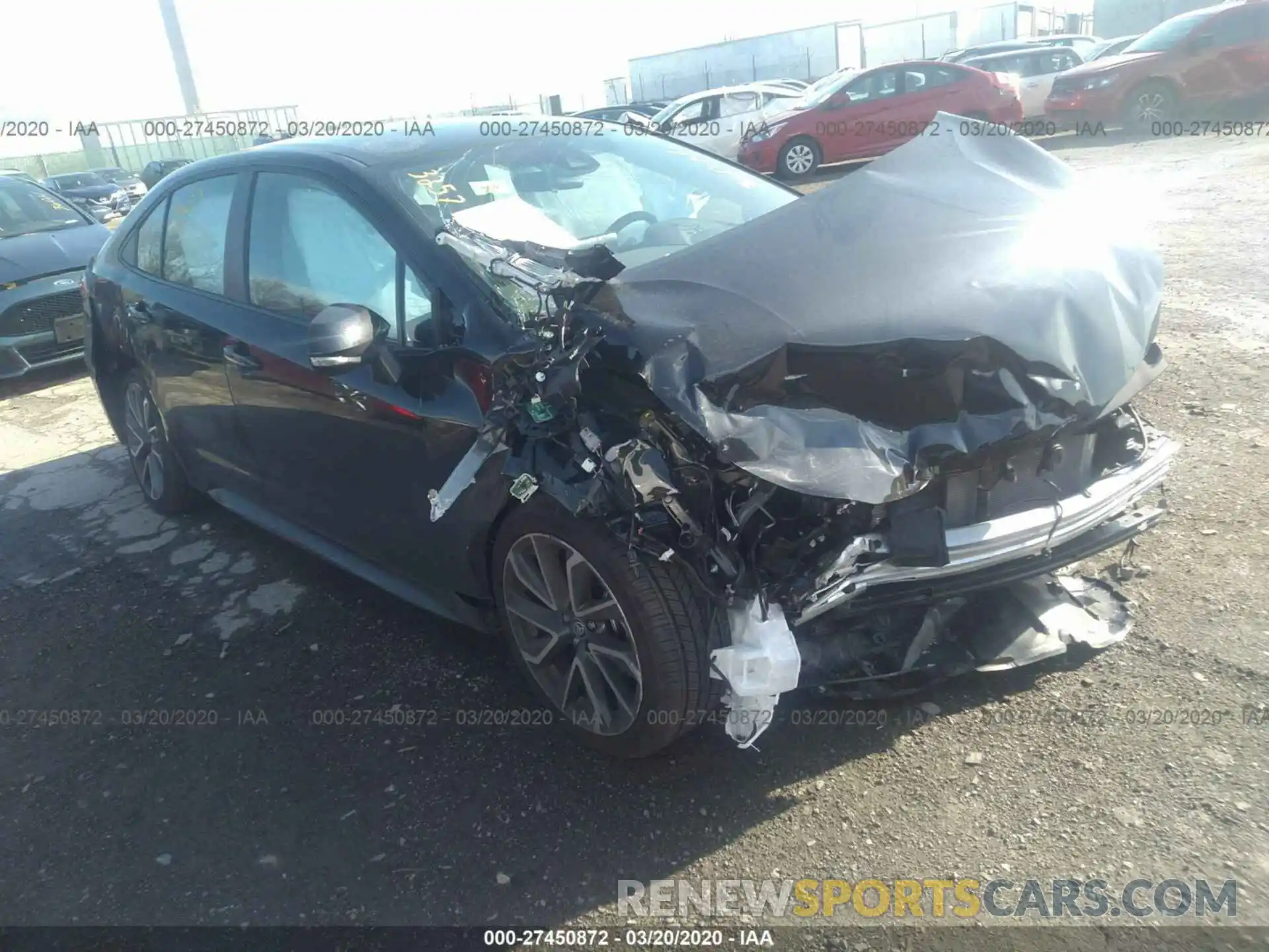 1 Photograph of a damaged car 5YFS4RCE8LP018779 TOYOTA COROLLA 2020