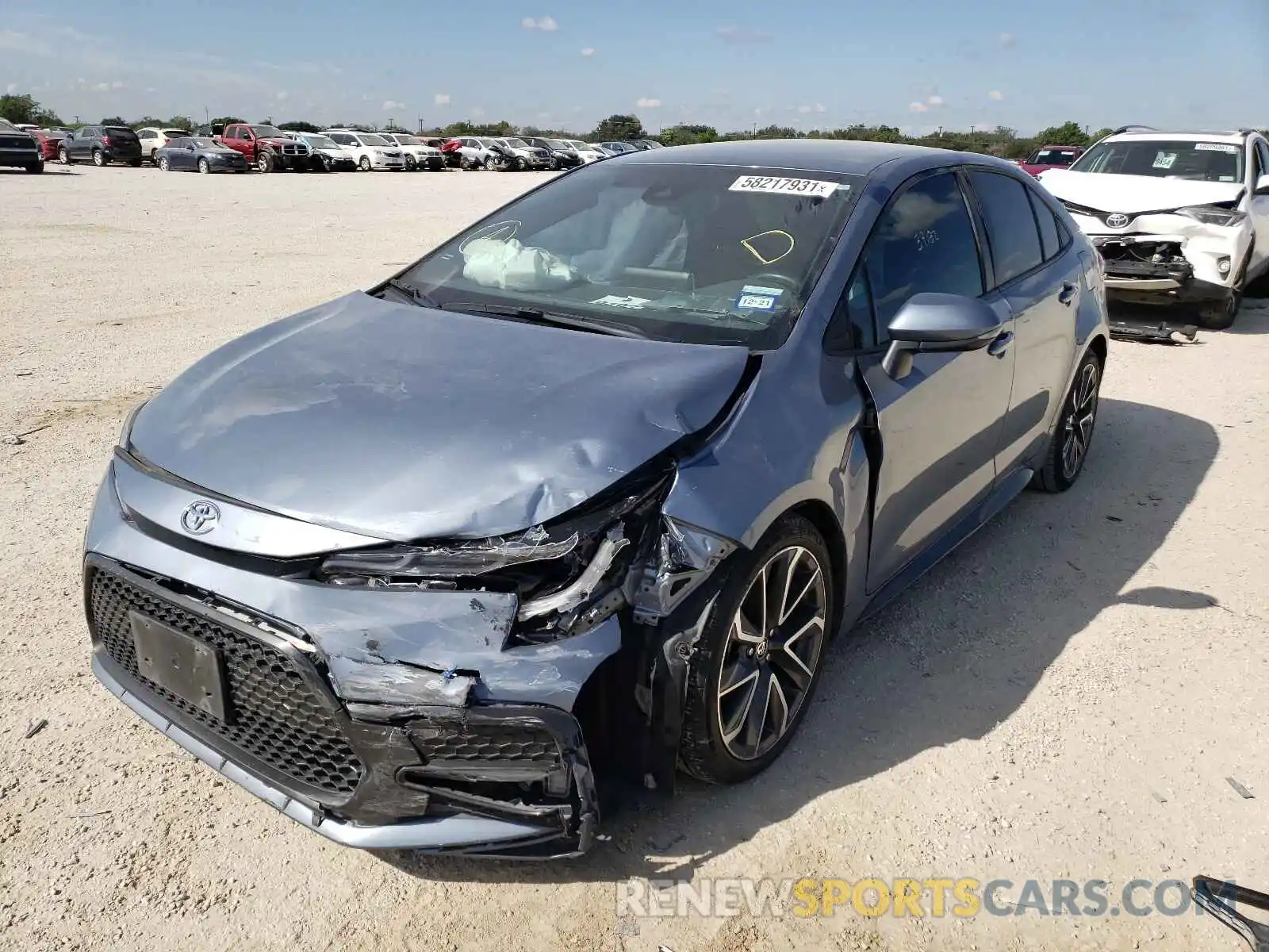 2 Photograph of a damaged car 5YFS4RCE8LP022380 TOYOTA COROLLA 2020