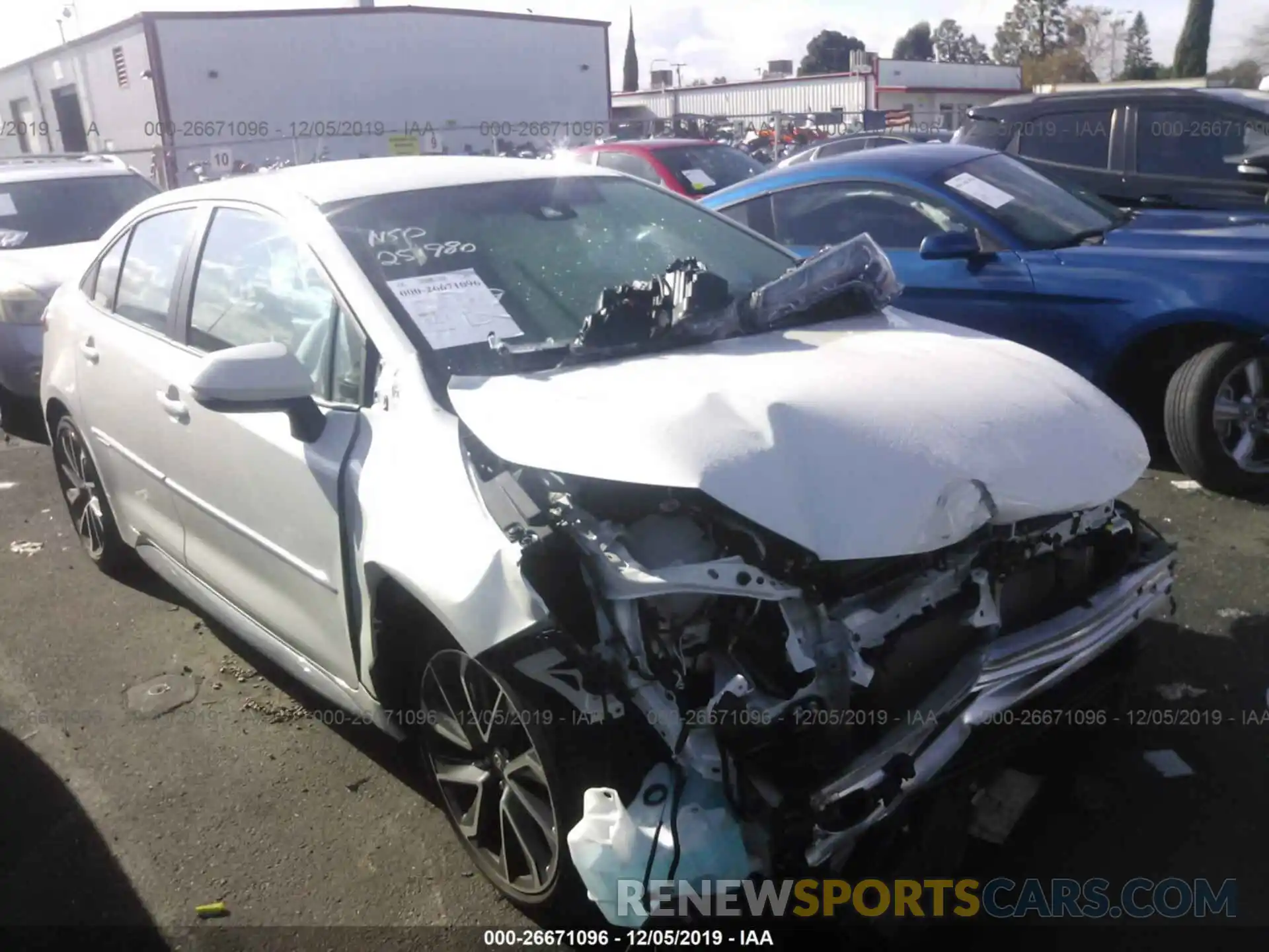 1 Photograph of a damaged car 5YFS4RCE8LP026171 TOYOTA COROLLA 2020