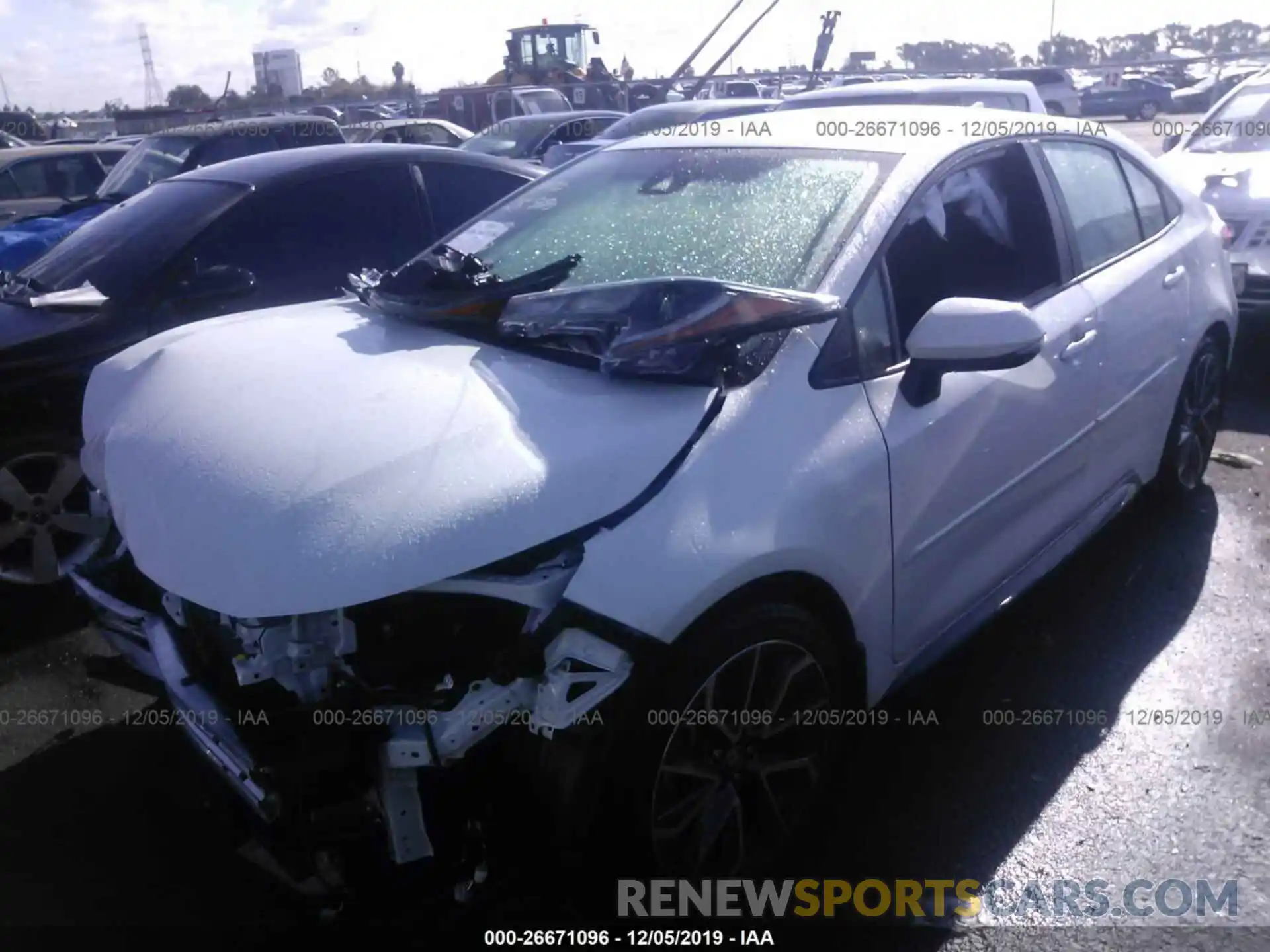 2 Photograph of a damaged car 5YFS4RCE8LP026171 TOYOTA COROLLA 2020