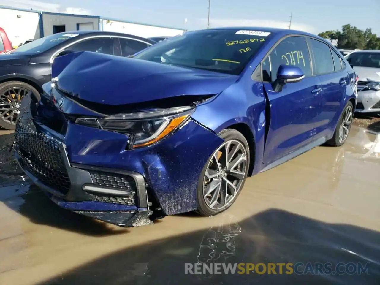 2 Photograph of a damaged car 5YFS4RCE8LP033752 TOYOTA COROLLA 2020