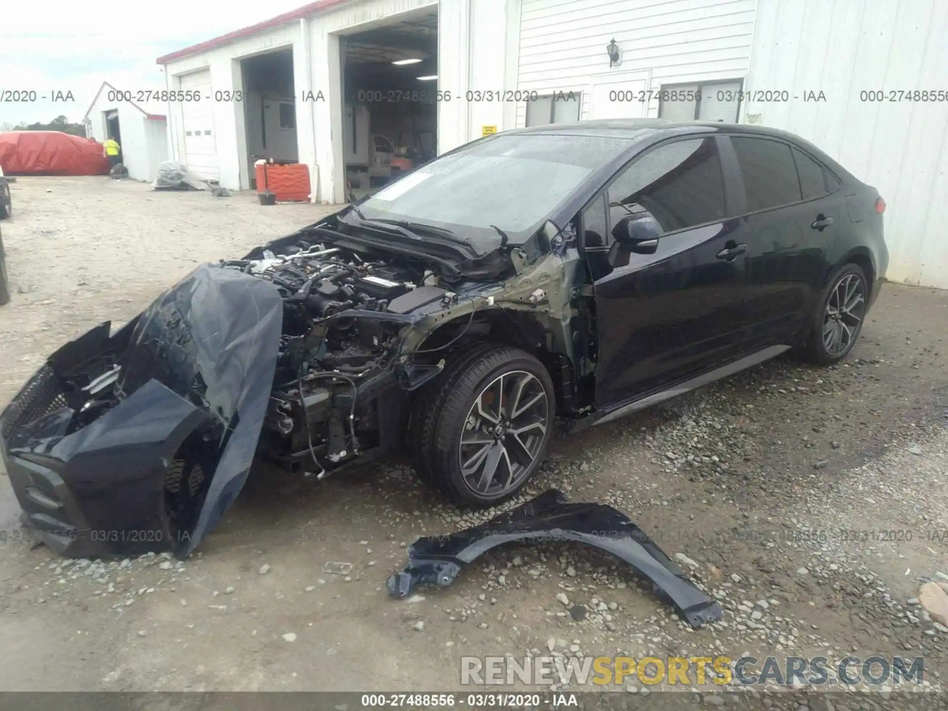 2 Photograph of a damaged car 5YFS4RCE8LP034691 TOYOTA COROLLA 2020