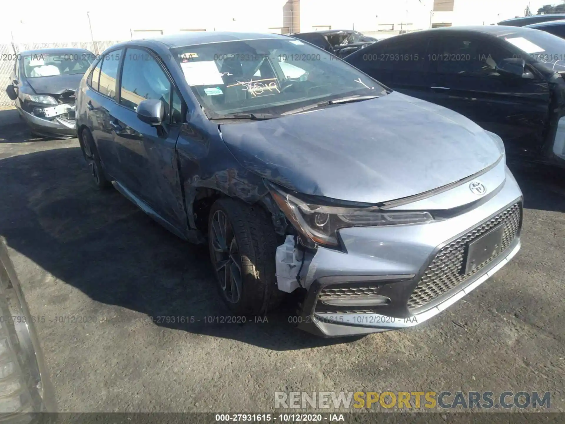 1 Photograph of a damaged car 5YFS4RCE8LP036649 TOYOTA COROLLA 2020