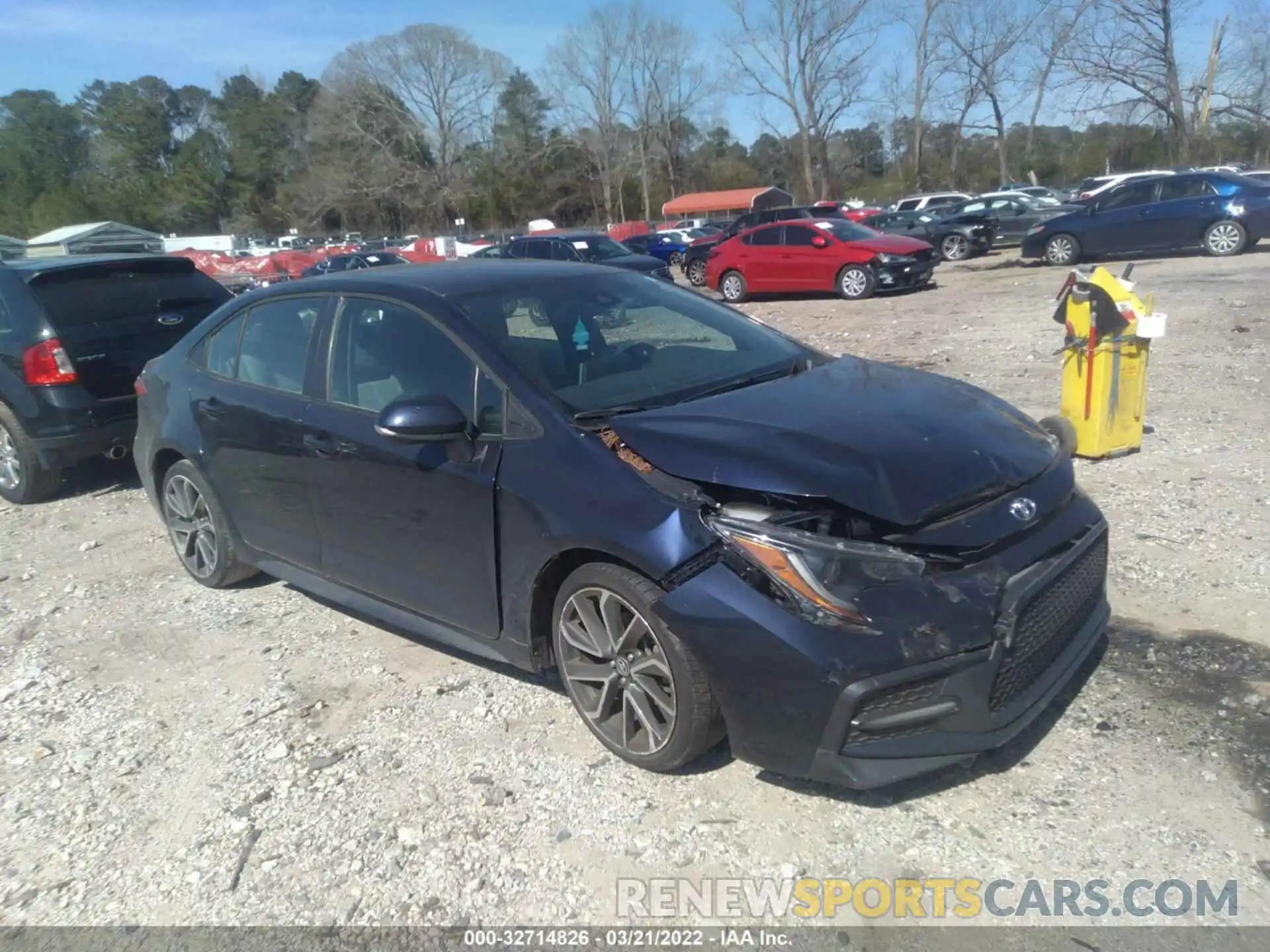 1 Photograph of a damaged car 5YFS4RCE8LP037784 TOYOTA COROLLA 2020