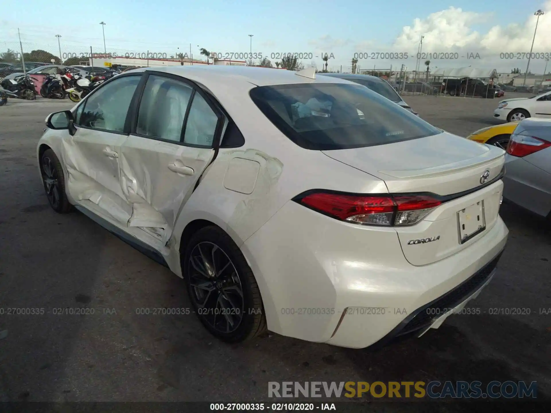 3 Photograph of a damaged car 5YFS4RCE8LP038837 TOYOTA COROLLA 2020