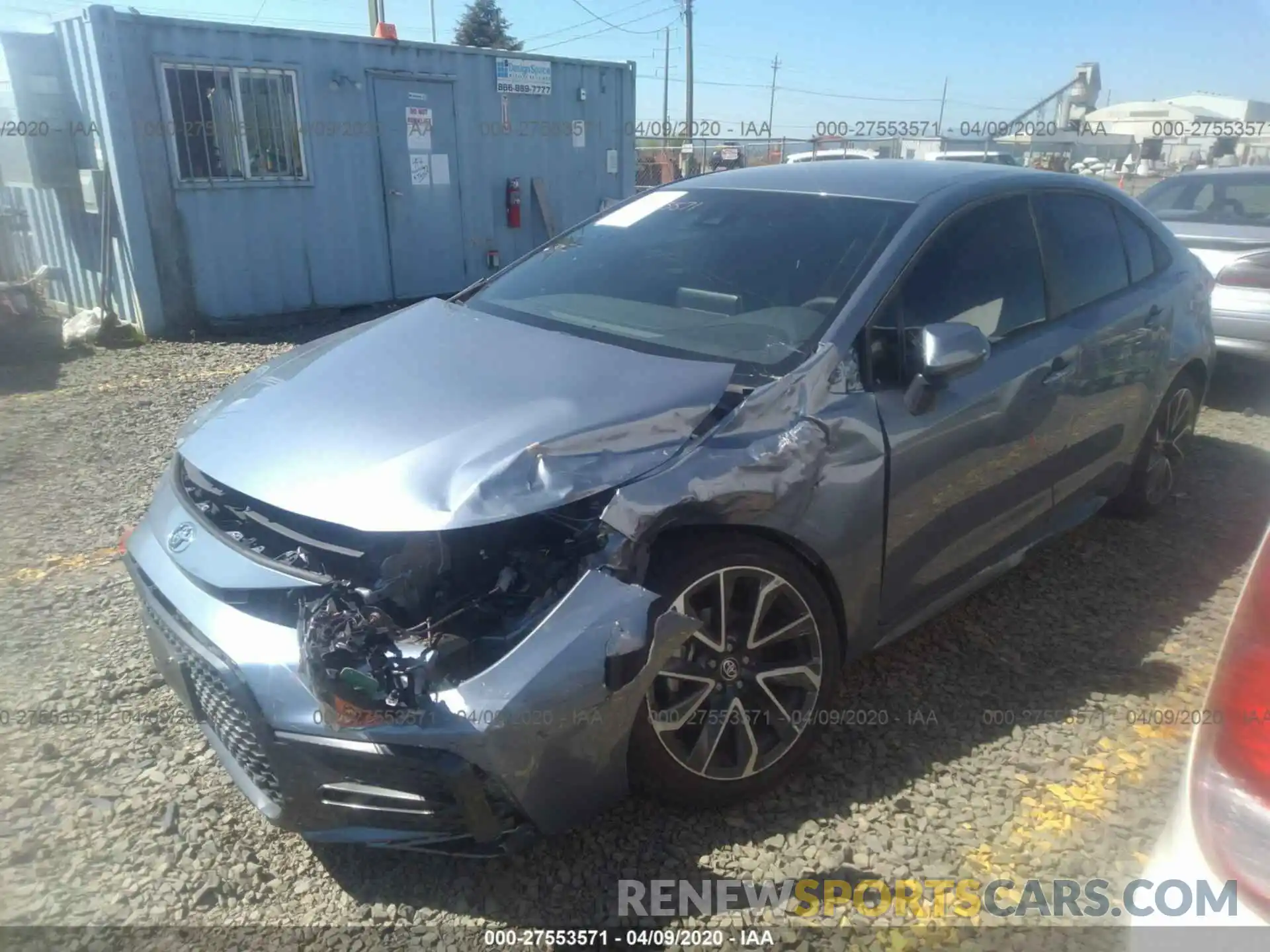 2 Photograph of a damaged car 5YFS4RCE8LP039101 TOYOTA COROLLA 2020