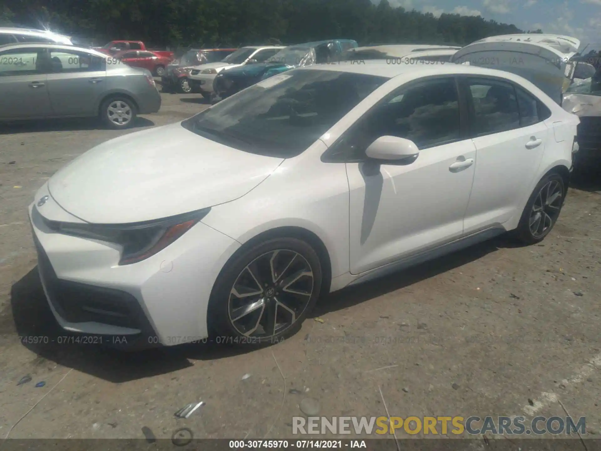 2 Photograph of a damaged car 5YFS4RCE8LP041933 TOYOTA COROLLA 2020