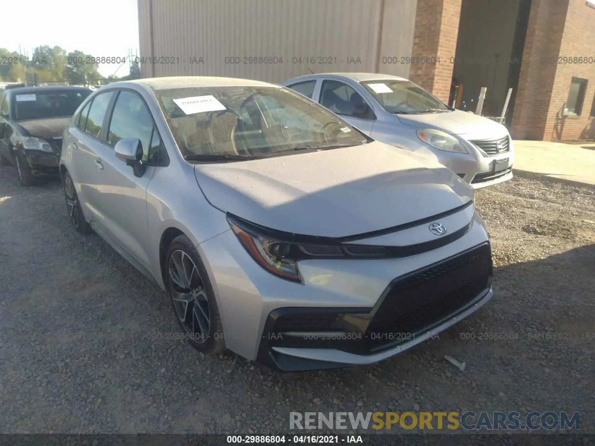 1 Photograph of a damaged car 5YFS4RCE8LP046047 TOYOTA COROLLA 2020