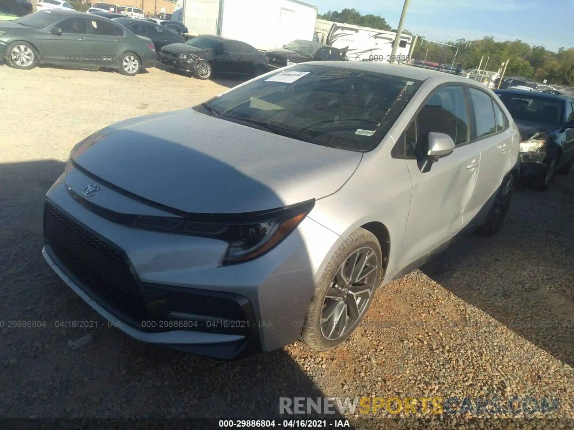 2 Photograph of a damaged car 5YFS4RCE8LP046047 TOYOTA COROLLA 2020