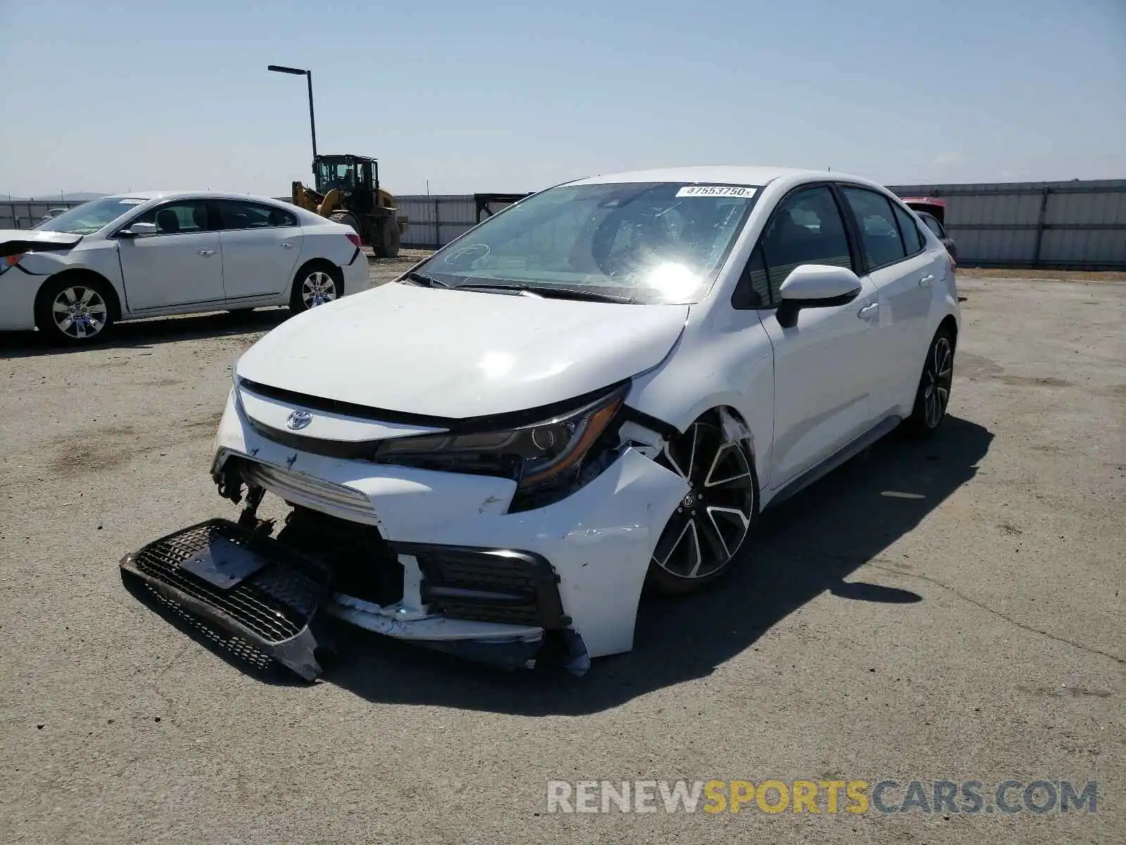 2 Photograph of a damaged car 5YFS4RCE8LP046386 TOYOTA COROLLA 2020