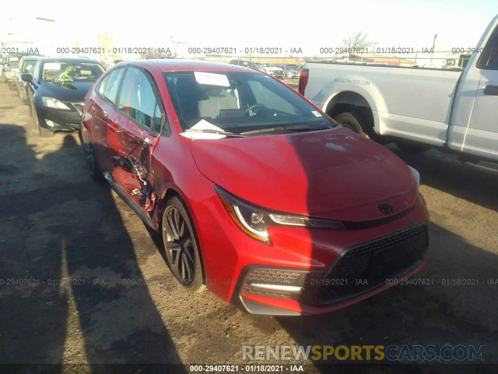 1 Photograph of a damaged car 5YFS4RCE8LP046856 TOYOTA COROLLA 2020