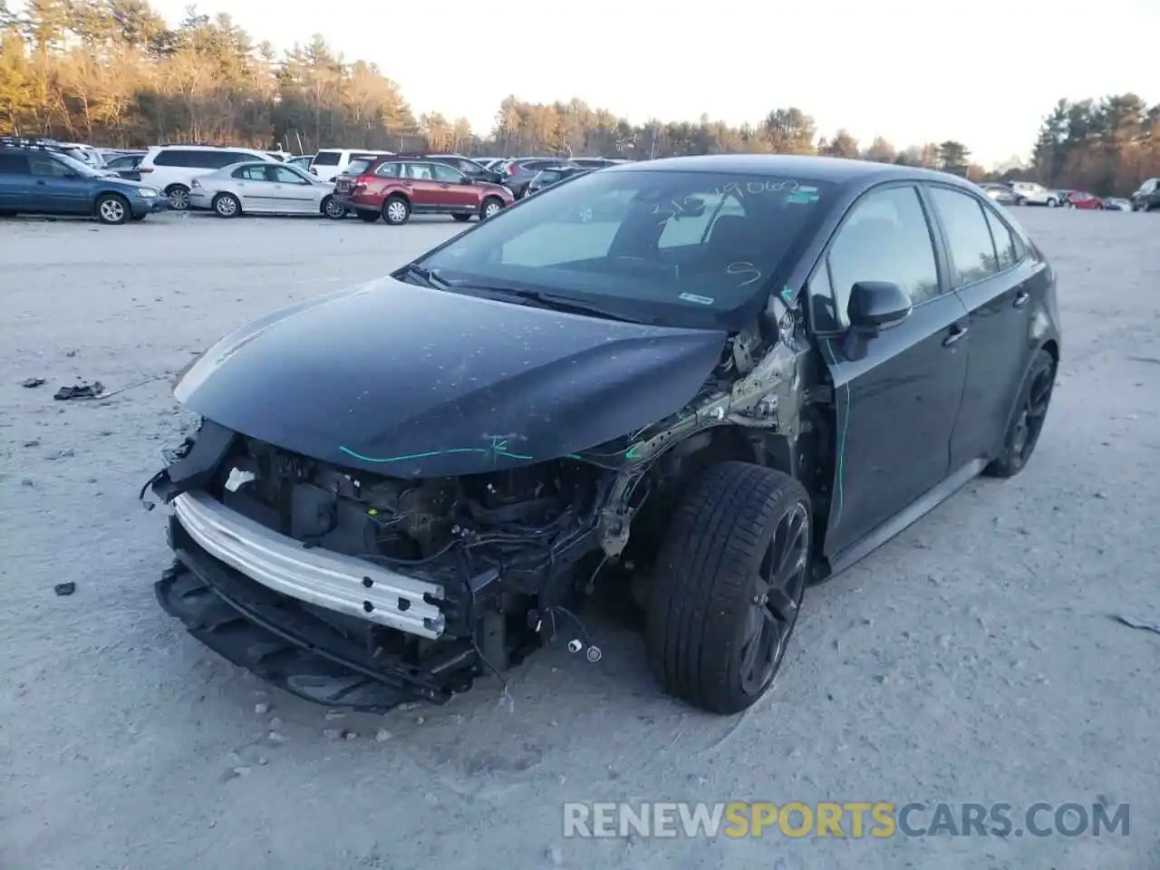 2 Photograph of a damaged car 5YFS4RCE8LP050504 TOYOTA COROLLA 2020