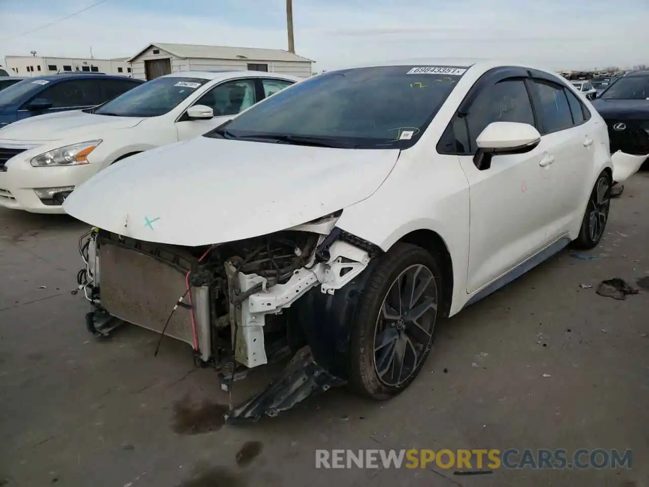 2 Photograph of a damaged car 5YFS4RCE8LP050860 TOYOTA COROLLA 2020