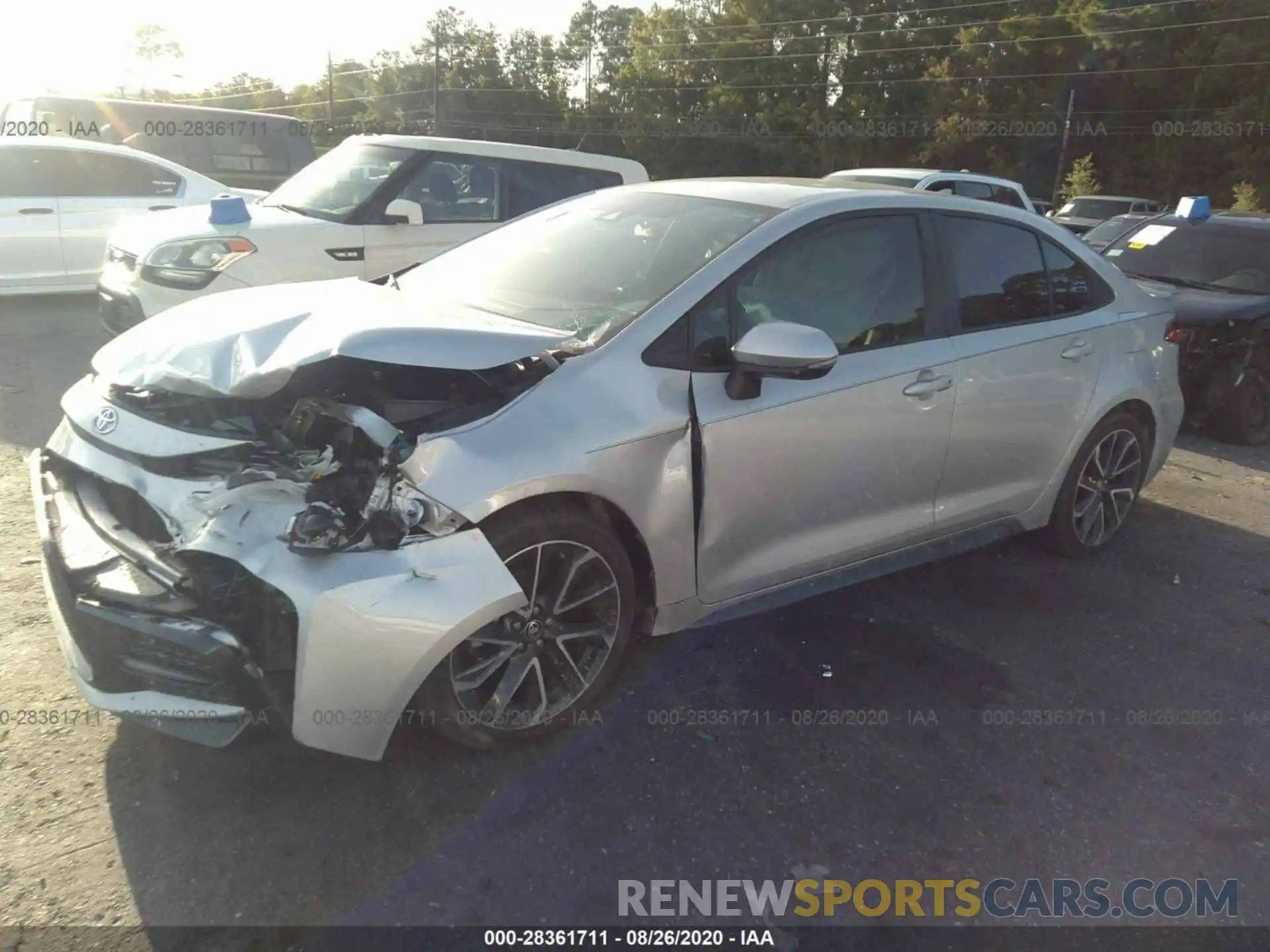 2 Photograph of a damaged car 5YFS4RCE8LP051958 TOYOTA COROLLA 2020