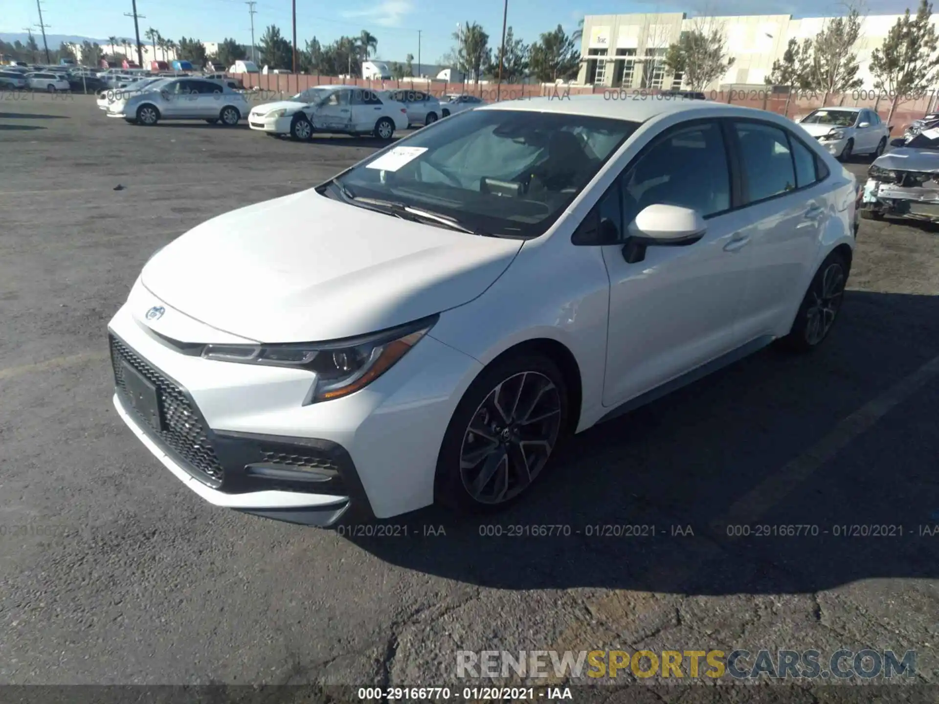 2 Photograph of a damaged car 5YFS4RCE8LP052222 TOYOTA COROLLA 2020