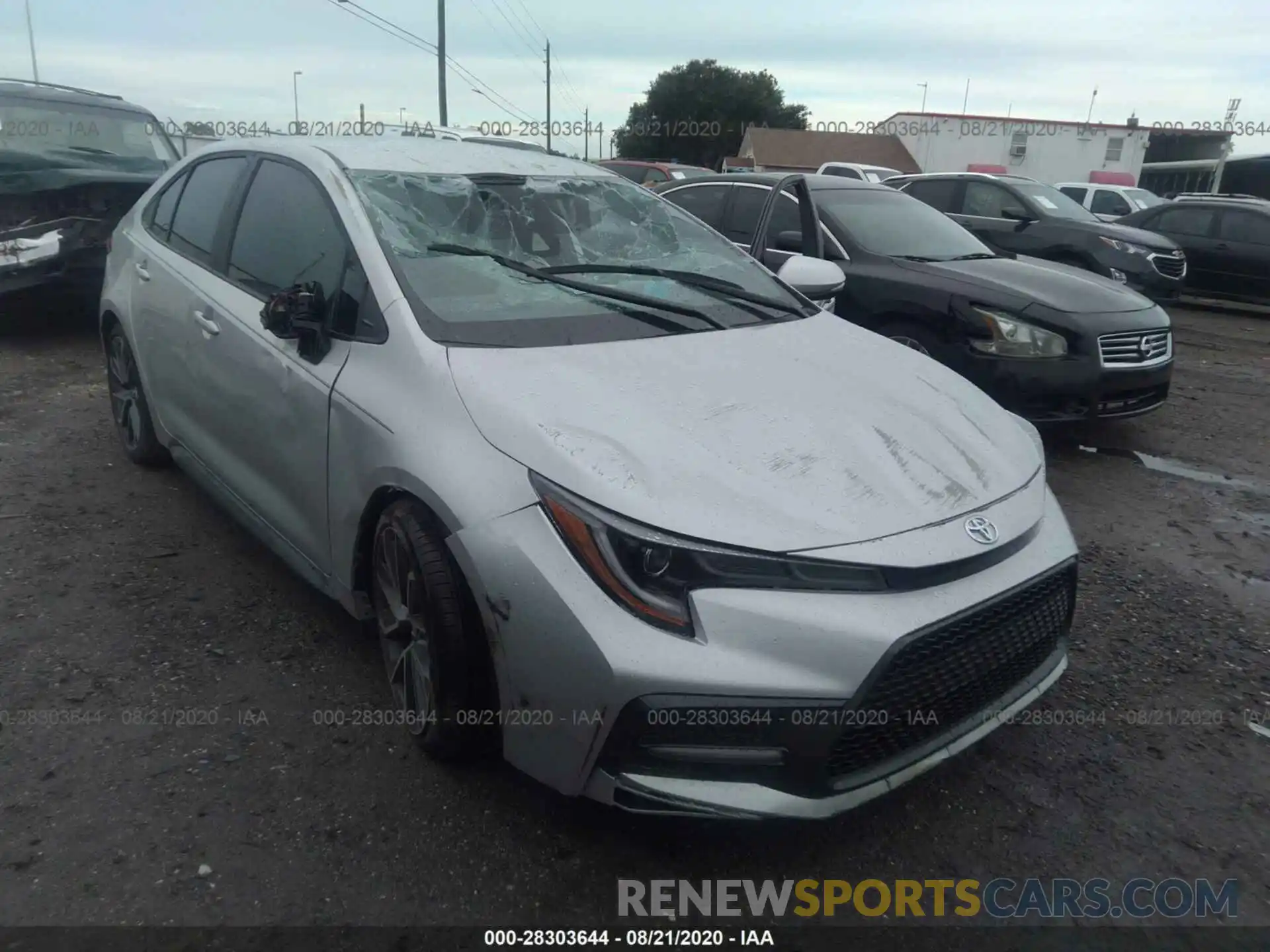 1 Photograph of a damaged car 5YFS4RCE8LP053497 TOYOTA COROLLA 2020