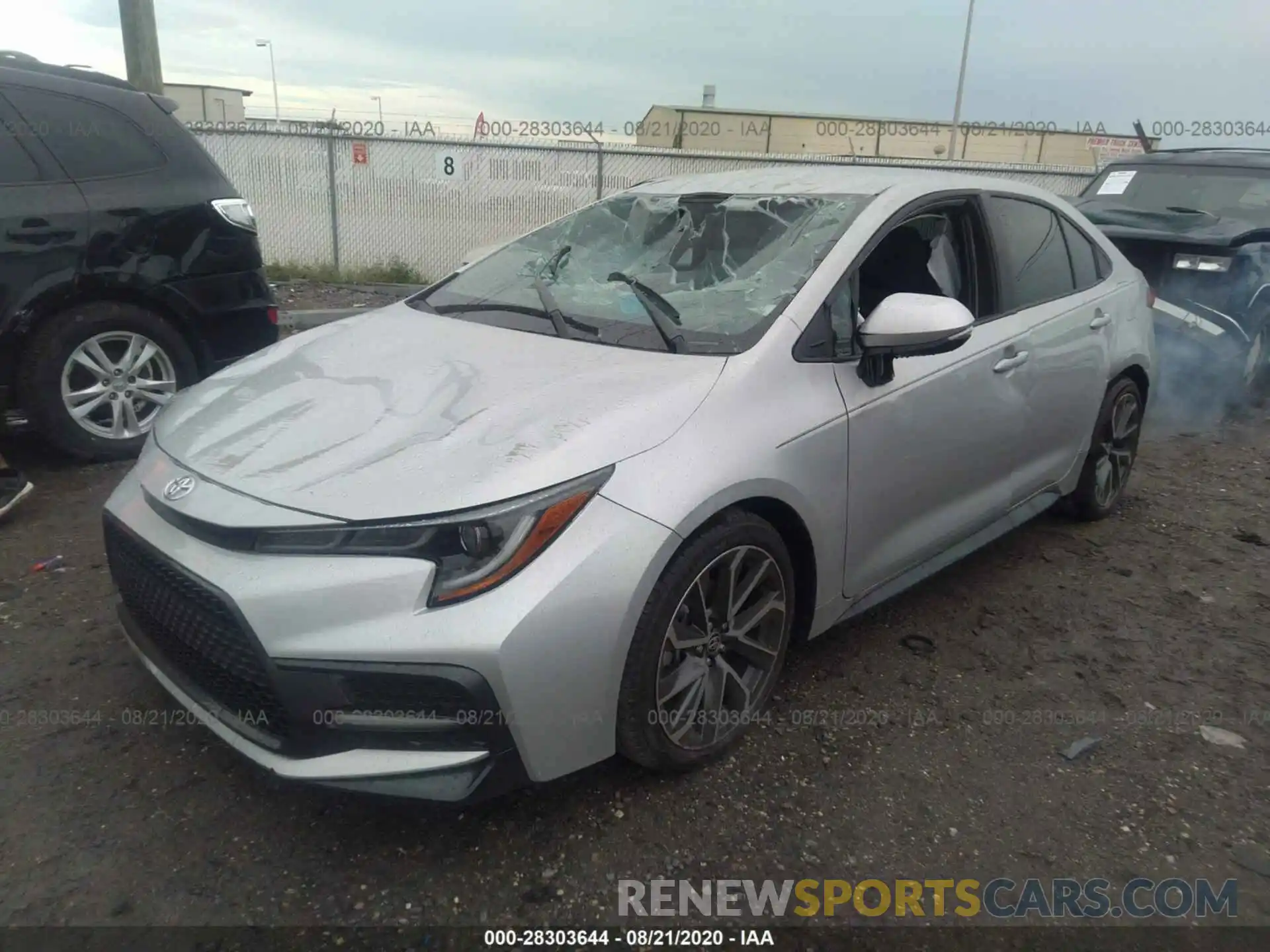 2 Photograph of a damaged car 5YFS4RCE8LP053497 TOYOTA COROLLA 2020