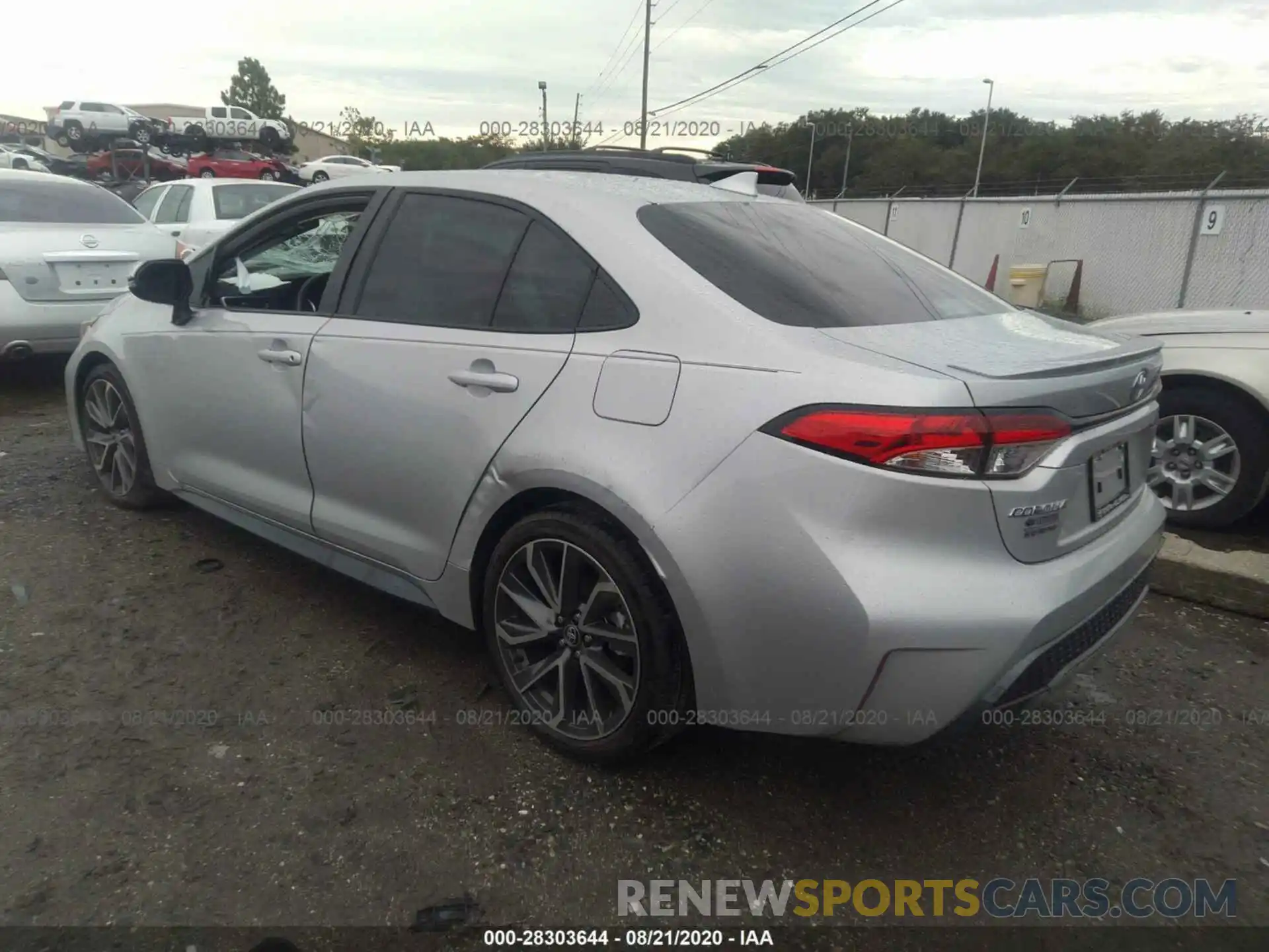 3 Photograph of a damaged car 5YFS4RCE8LP053497 TOYOTA COROLLA 2020