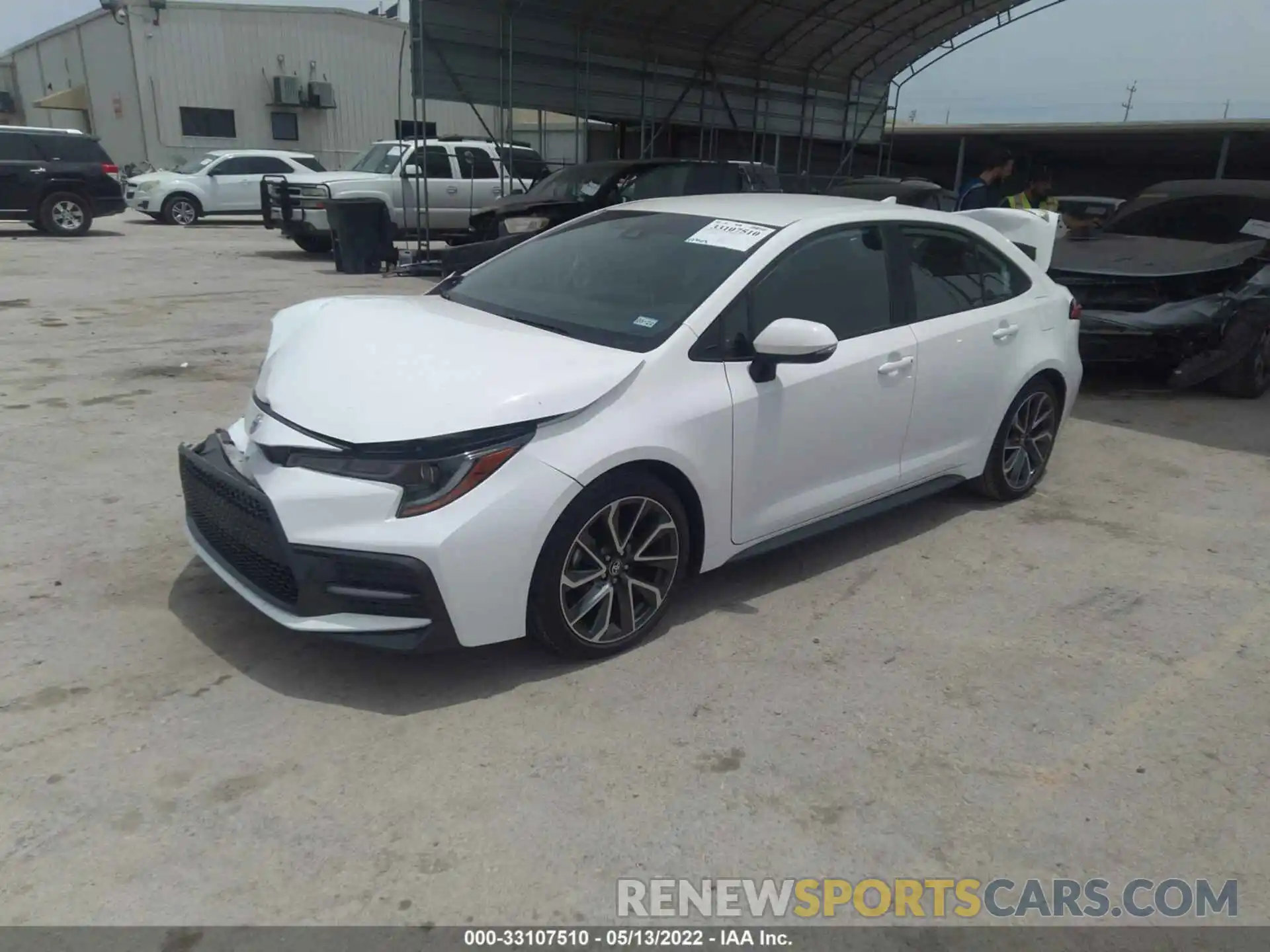 2 Photograph of a damaged car 5YFS4RCE8LP054049 TOYOTA COROLLA 2020