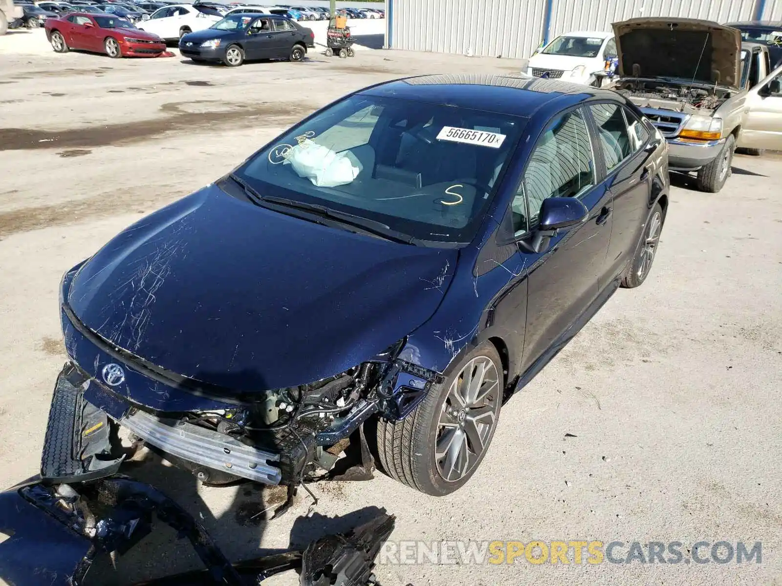 2 Photograph of a damaged car 5YFS4RCE8LP056738 TOYOTA COROLLA 2020