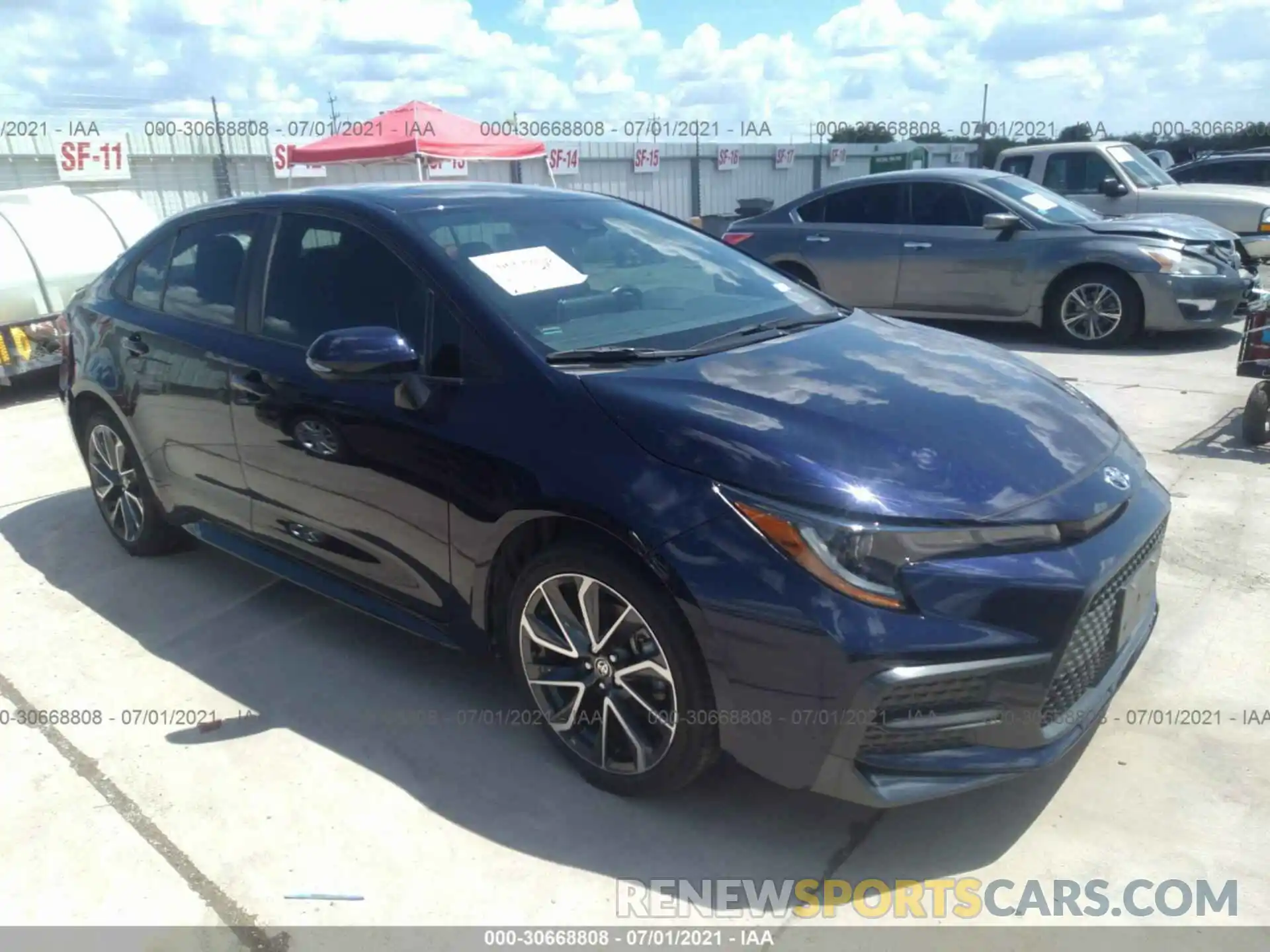 1 Photograph of a damaged car 5YFS4RCE9LP008682 TOYOTA COROLLA 2020