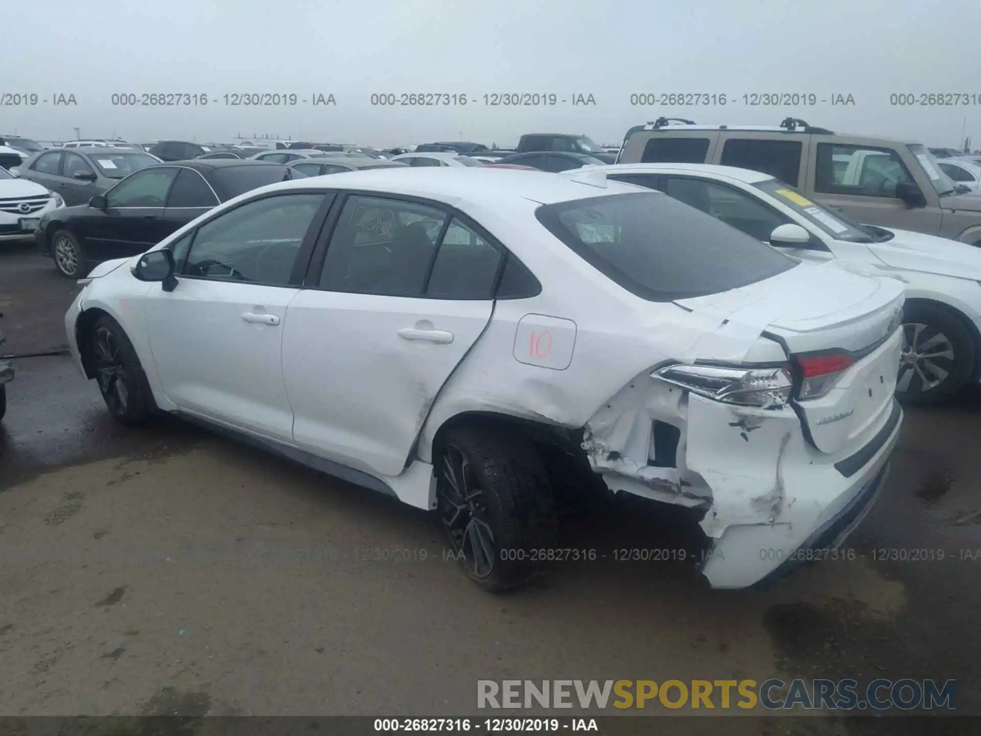 3 Photograph of a damaged car 5YFS4RCE9LP011792 TOYOTA COROLLA 2020