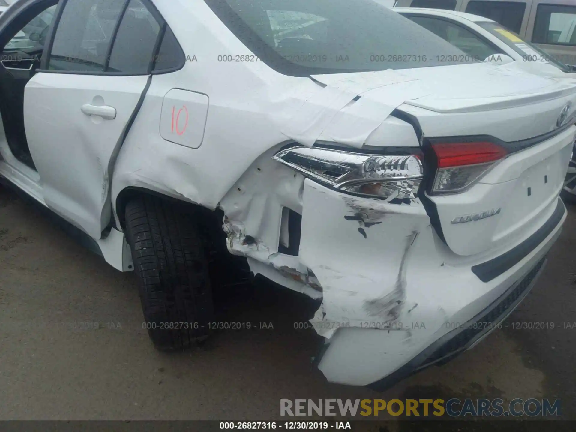 6 Photograph of a damaged car 5YFS4RCE9LP011792 TOYOTA COROLLA 2020