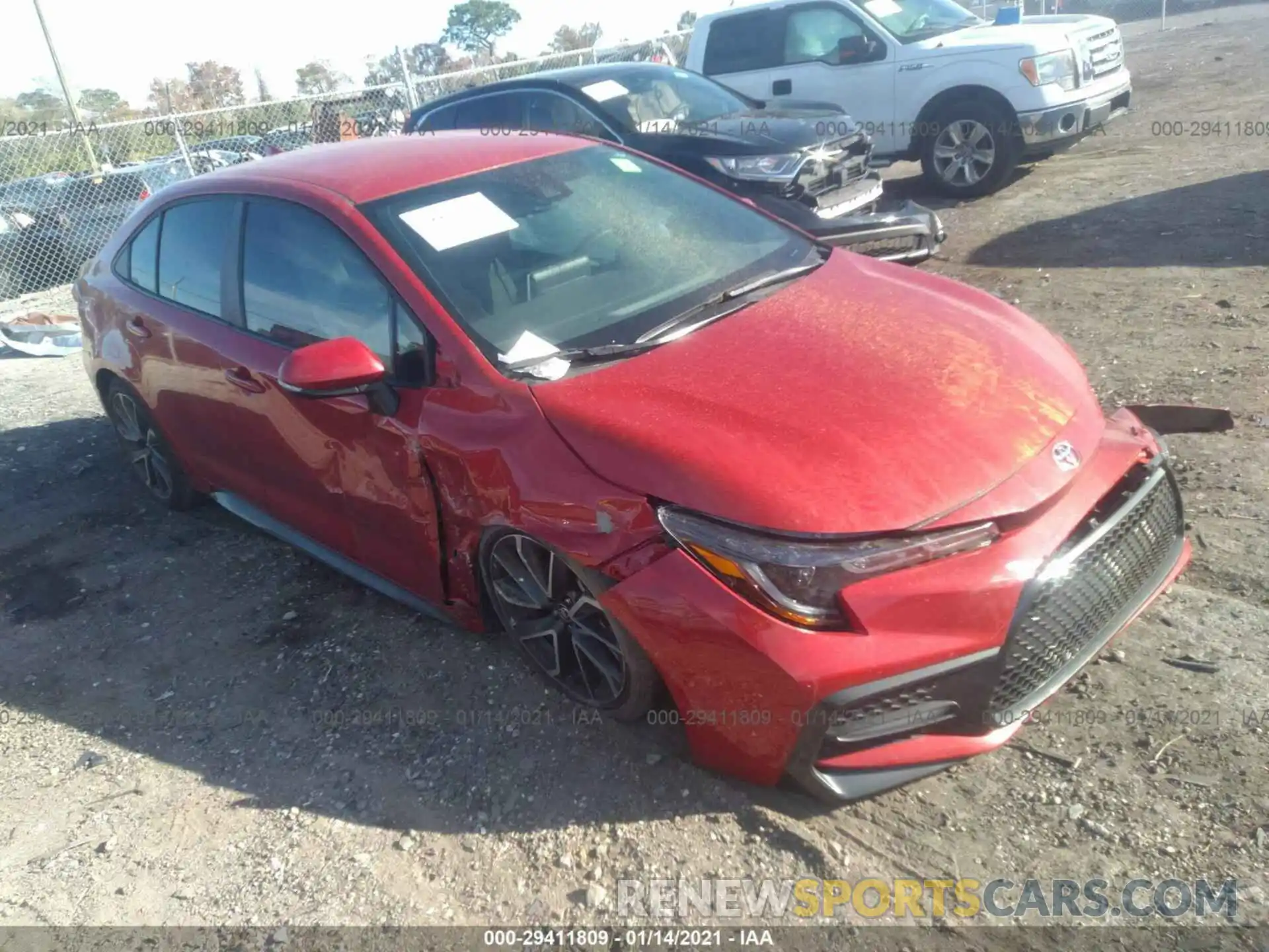 1 Photograph of a damaged car 5YFS4RCE9LP013297 TOYOTA COROLLA 2020