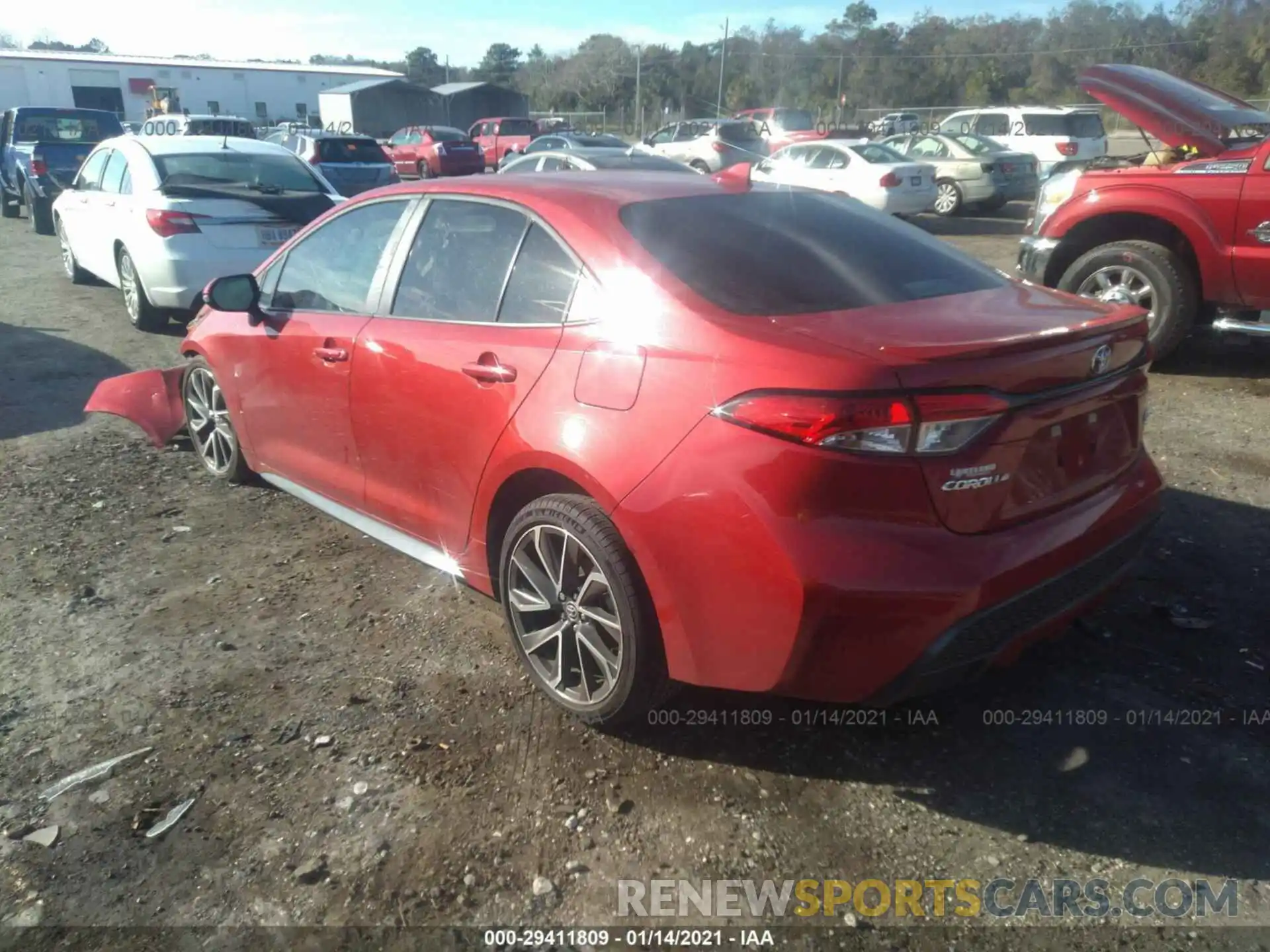 3 Photograph of a damaged car 5YFS4RCE9LP013297 TOYOTA COROLLA 2020