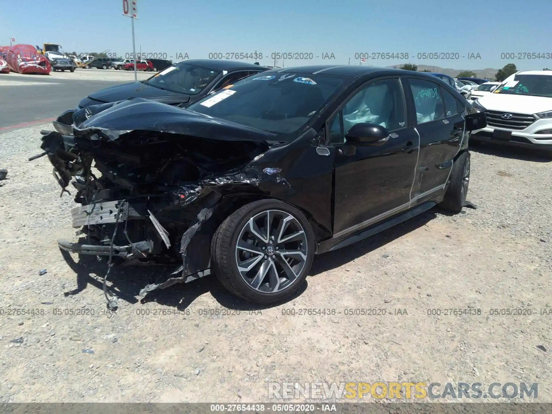 2 Photograph of a damaged car 5YFS4RCE9LP013641 TOYOTA COROLLA 2020