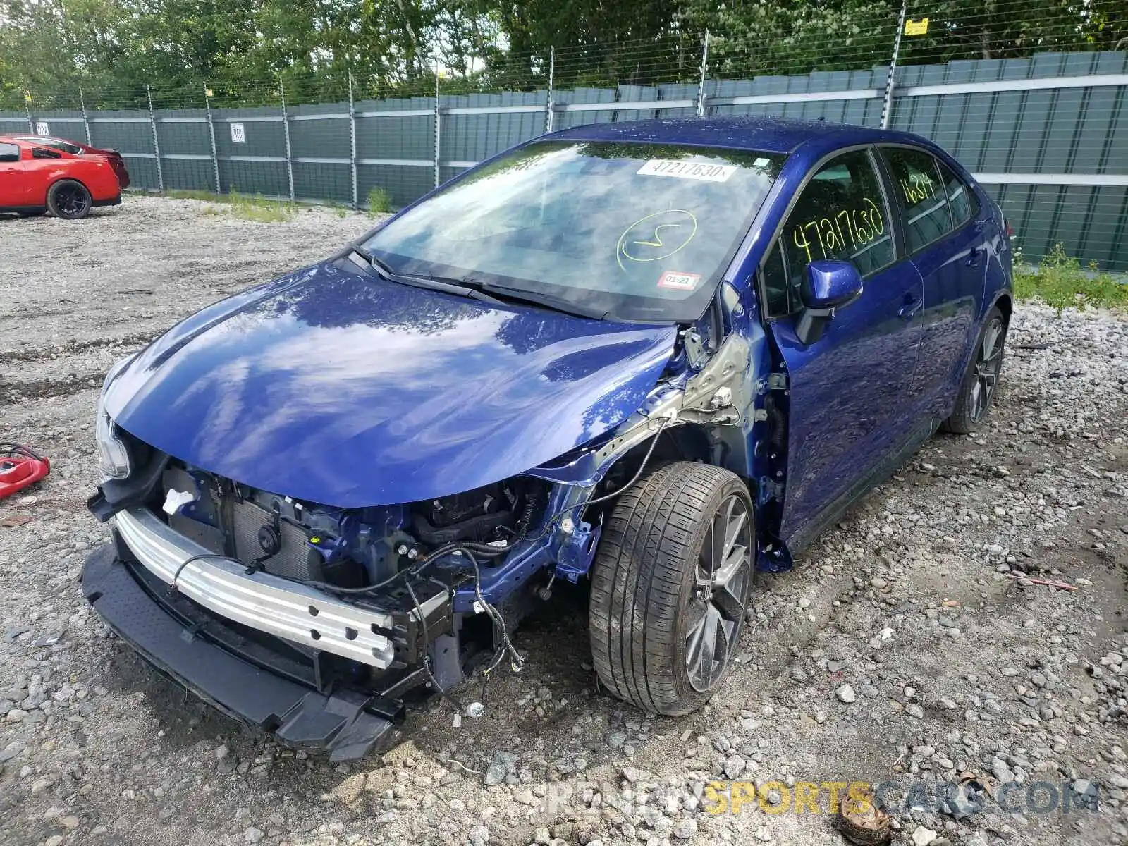 2 Photograph of a damaged car 5YFS4RCE9LP016250 TOYOTA COROLLA 2020