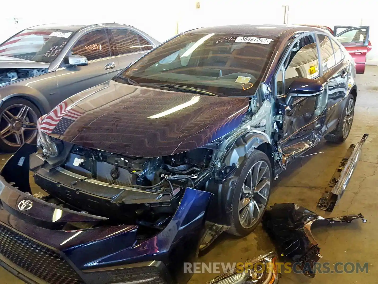 2 Photograph of a damaged car 5YFS4RCE9LP016409 TOYOTA COROLLA 2020