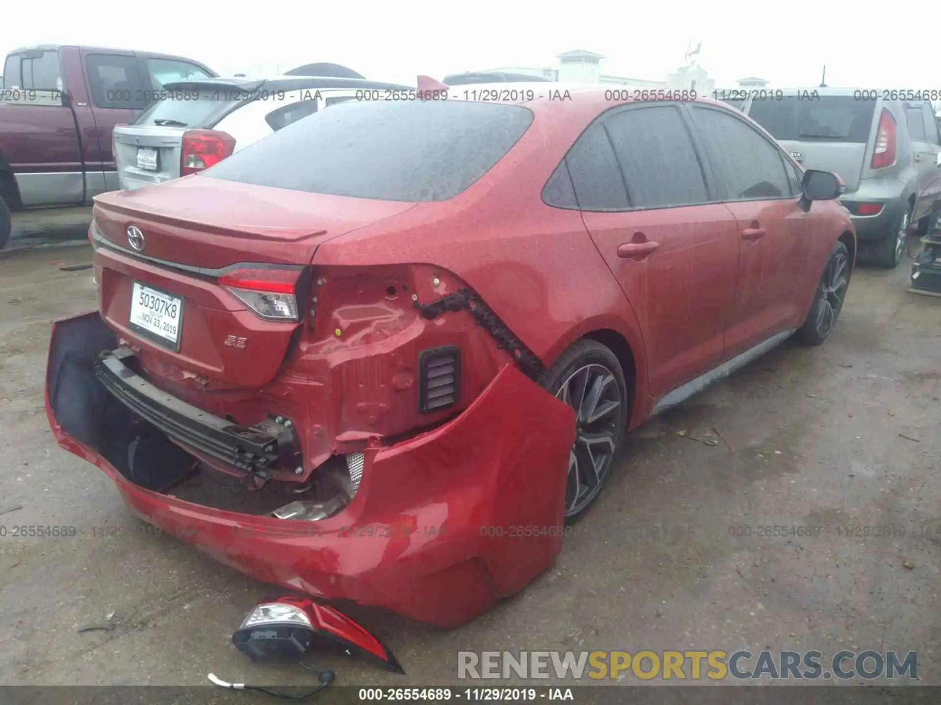 4 Photograph of a damaged car 5YFS4RCE9LP022744 TOYOTA COROLLA 2020