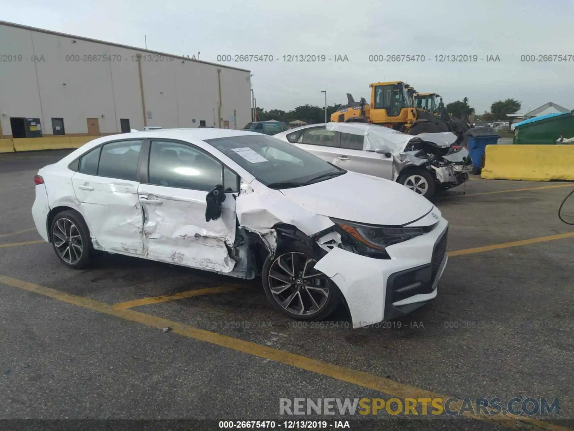 1 Photograph of a damaged car 5YFS4RCE9LP023652 TOYOTA COROLLA 2020